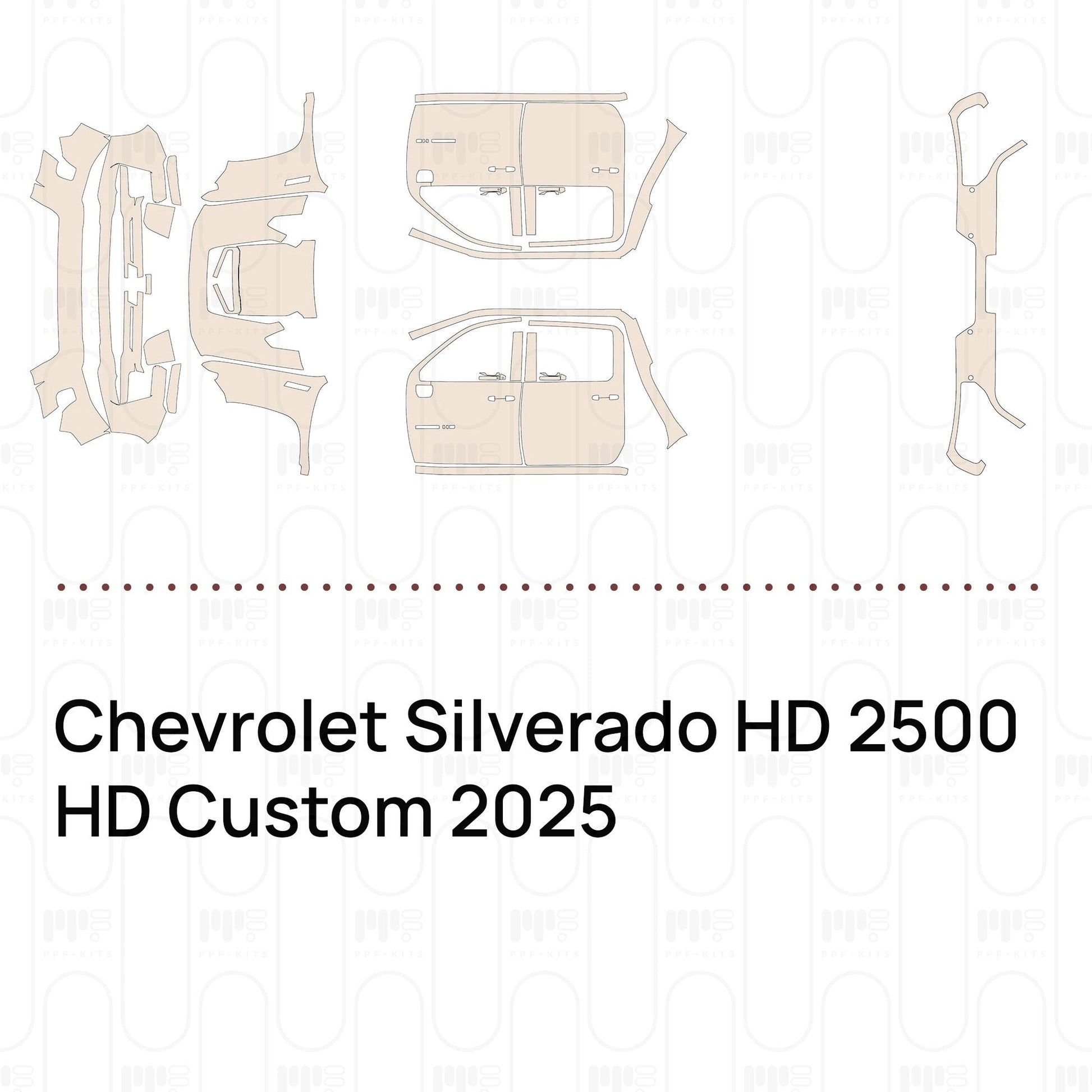 Pre-CutPPFChevroletSilveradoHD2500HDCustom2025