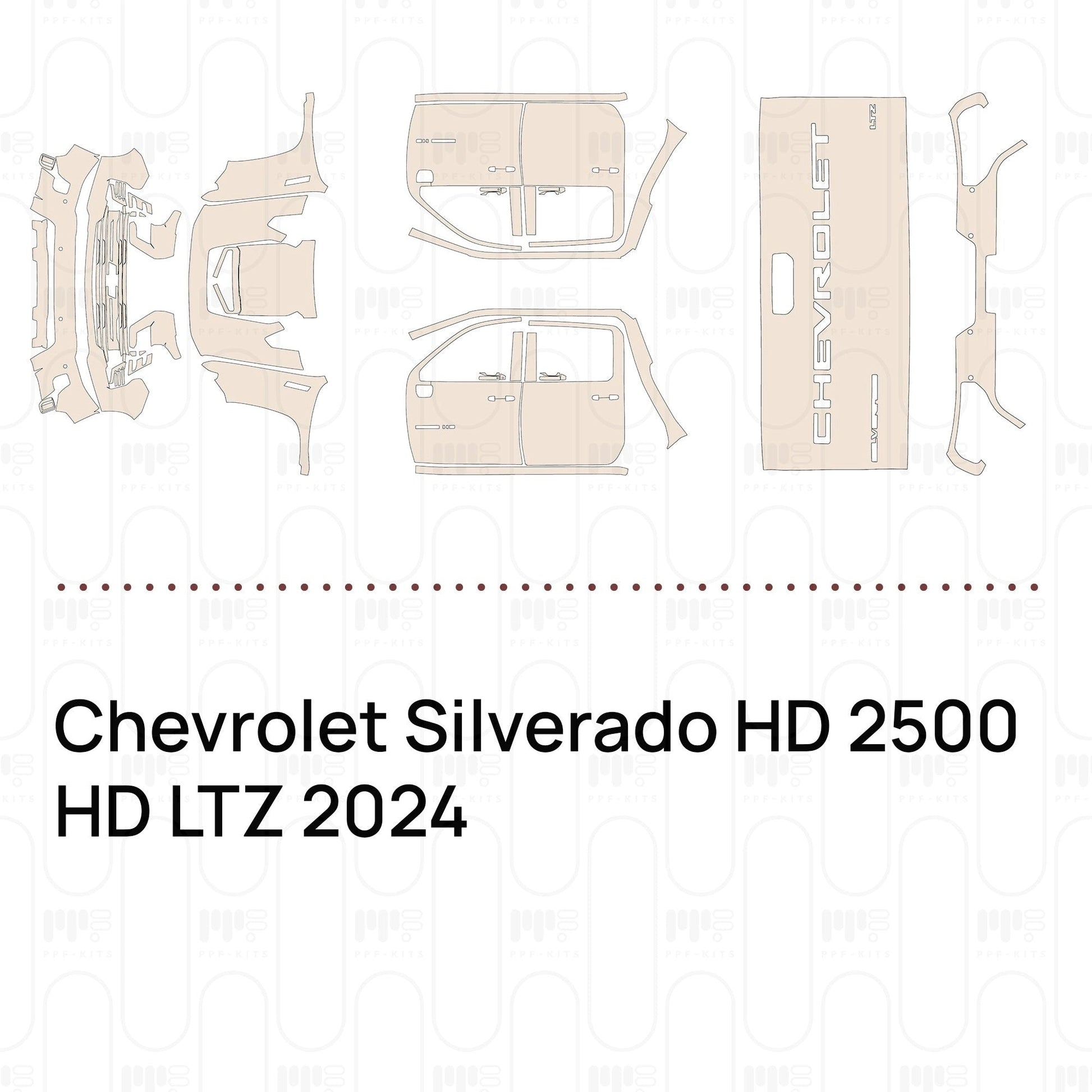 Pre-CutPPFChevroletSilveradoHD2500HDLTZ2024