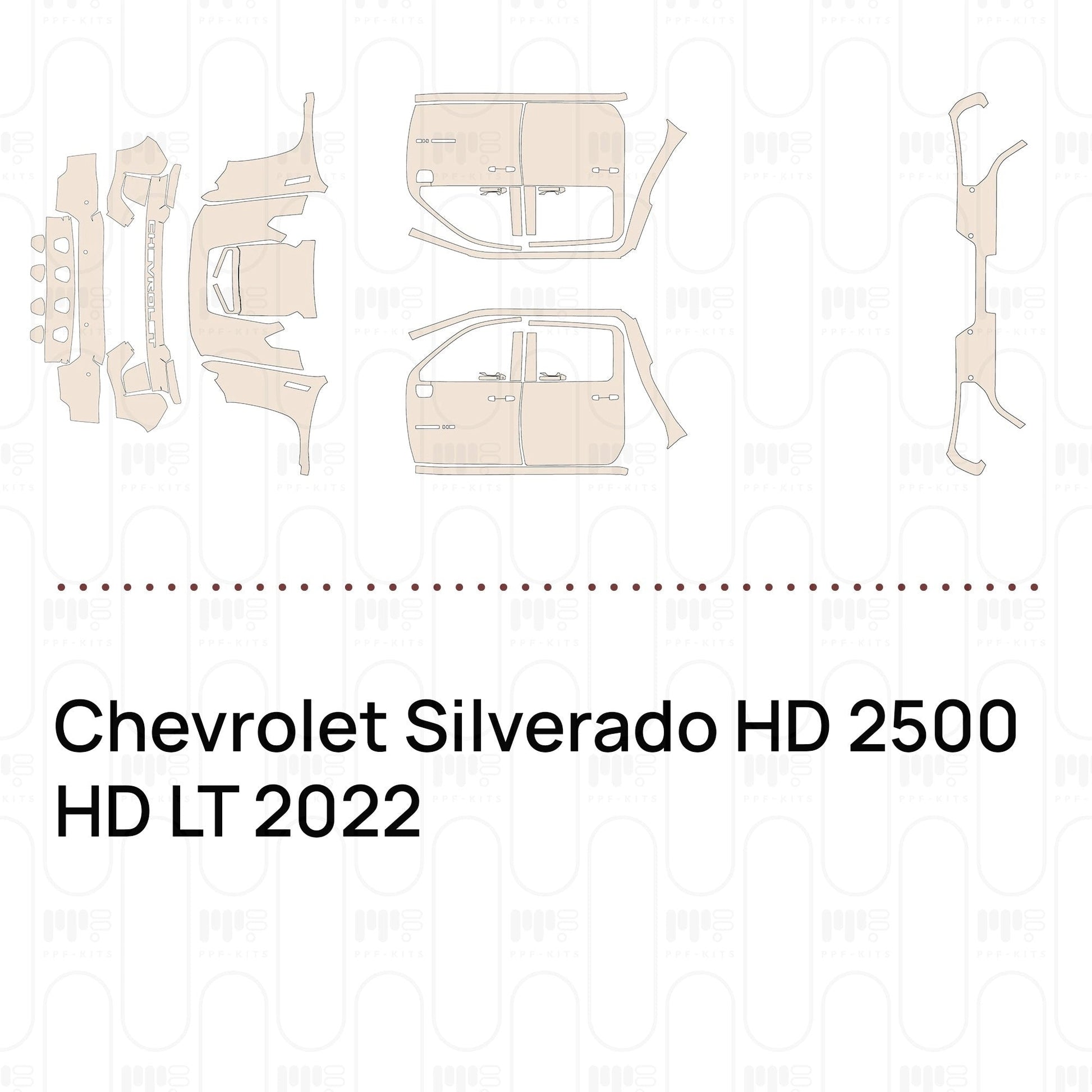 Pre-CutPPFChevroletSilveradoHD2500HDLT2022