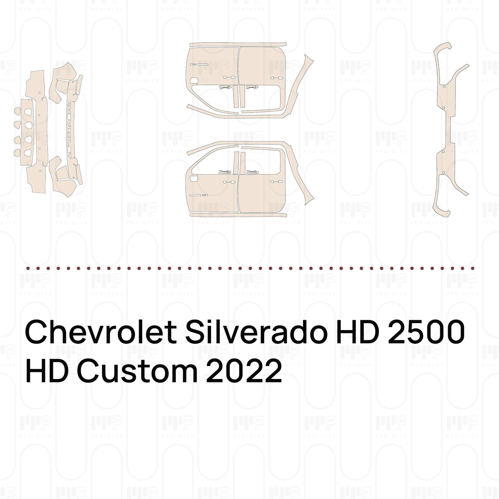 Pre-CutPPFChevroletSilveradoHD2500HDCustom2022