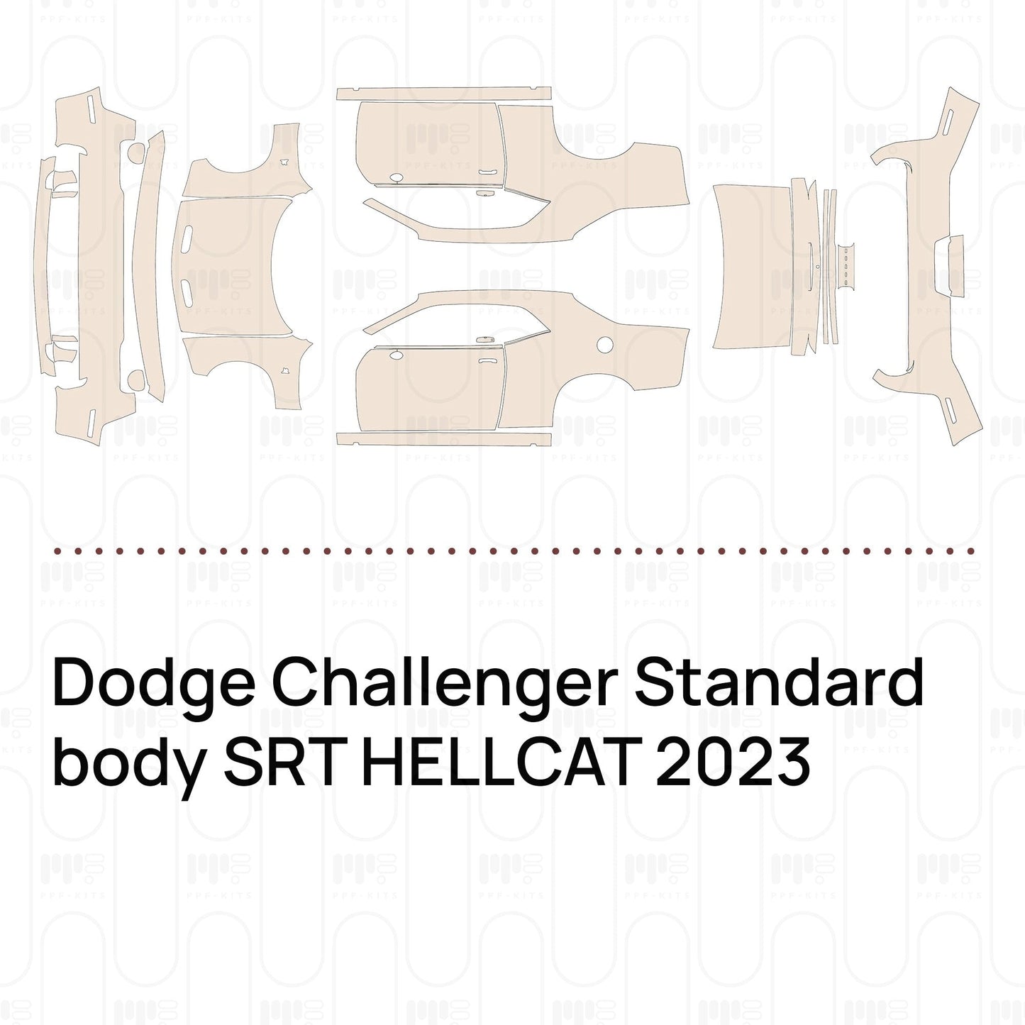Pre-CutPPFDodgeChallengerStandardbodySRTHELLCAT2023