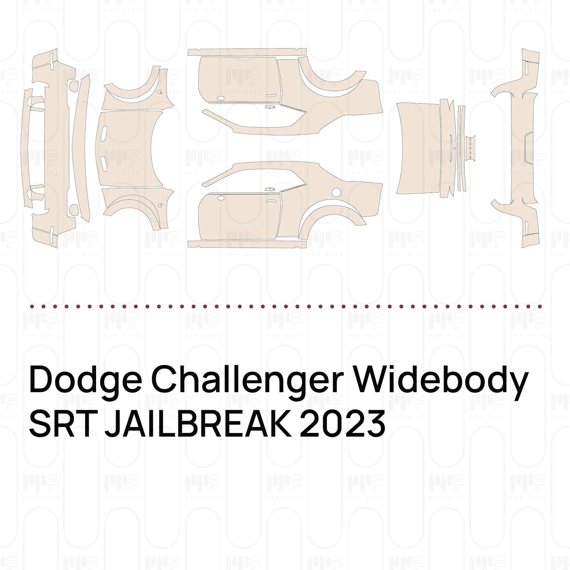 Pre-CutPPFDodgeChallengerWidebodySRTJAILBREAK2023