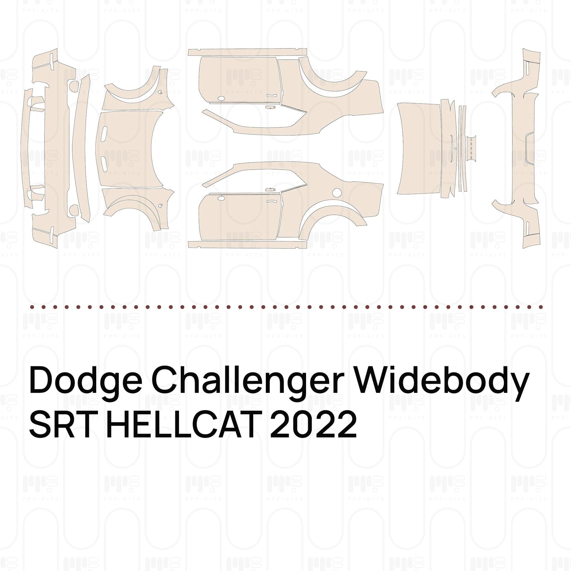 Pre-CutPPFDodgeChallengerWidebodySRTHELLCAT2022