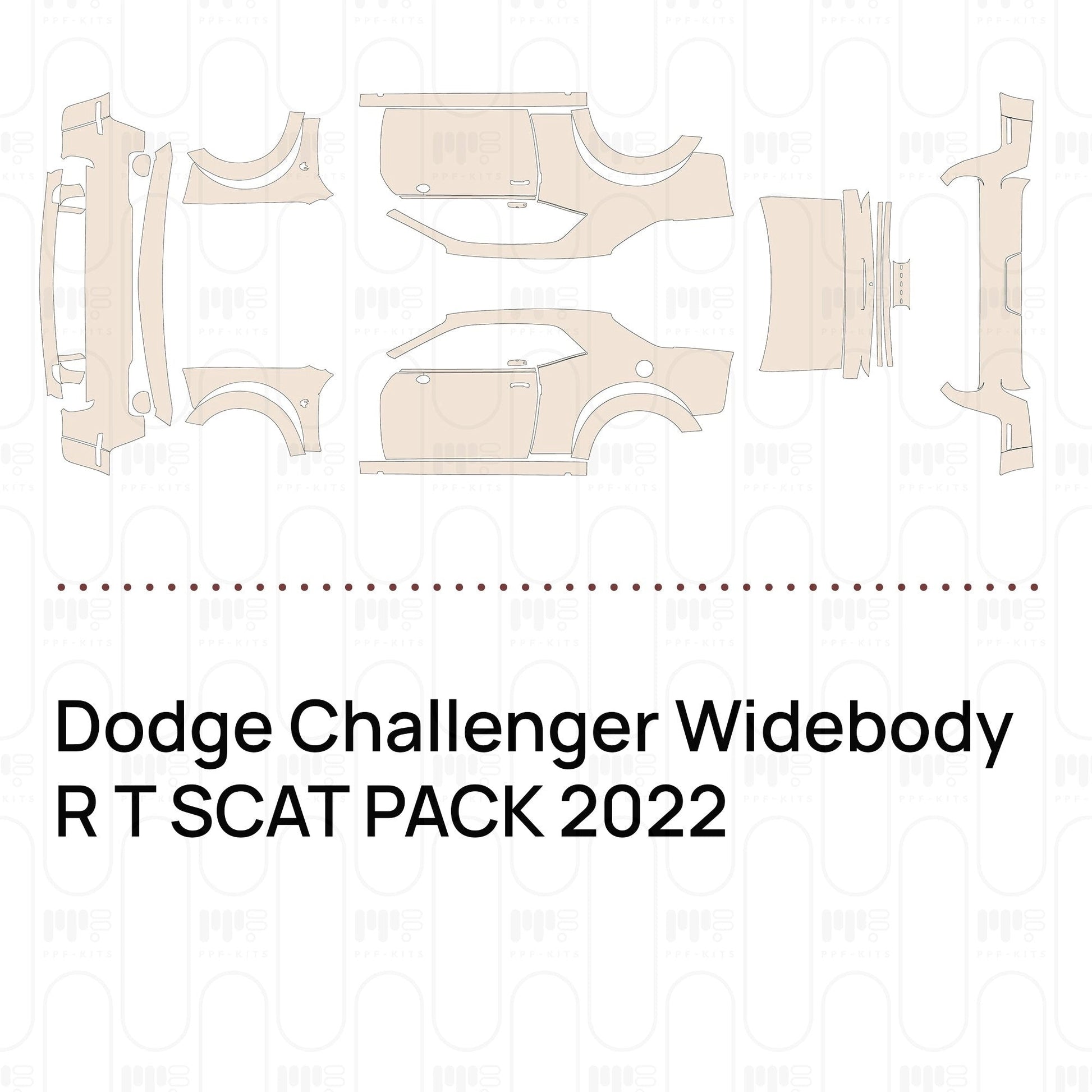 Pre-CutPPFDodgeChallengerWidebodyRTSCATPACK2022