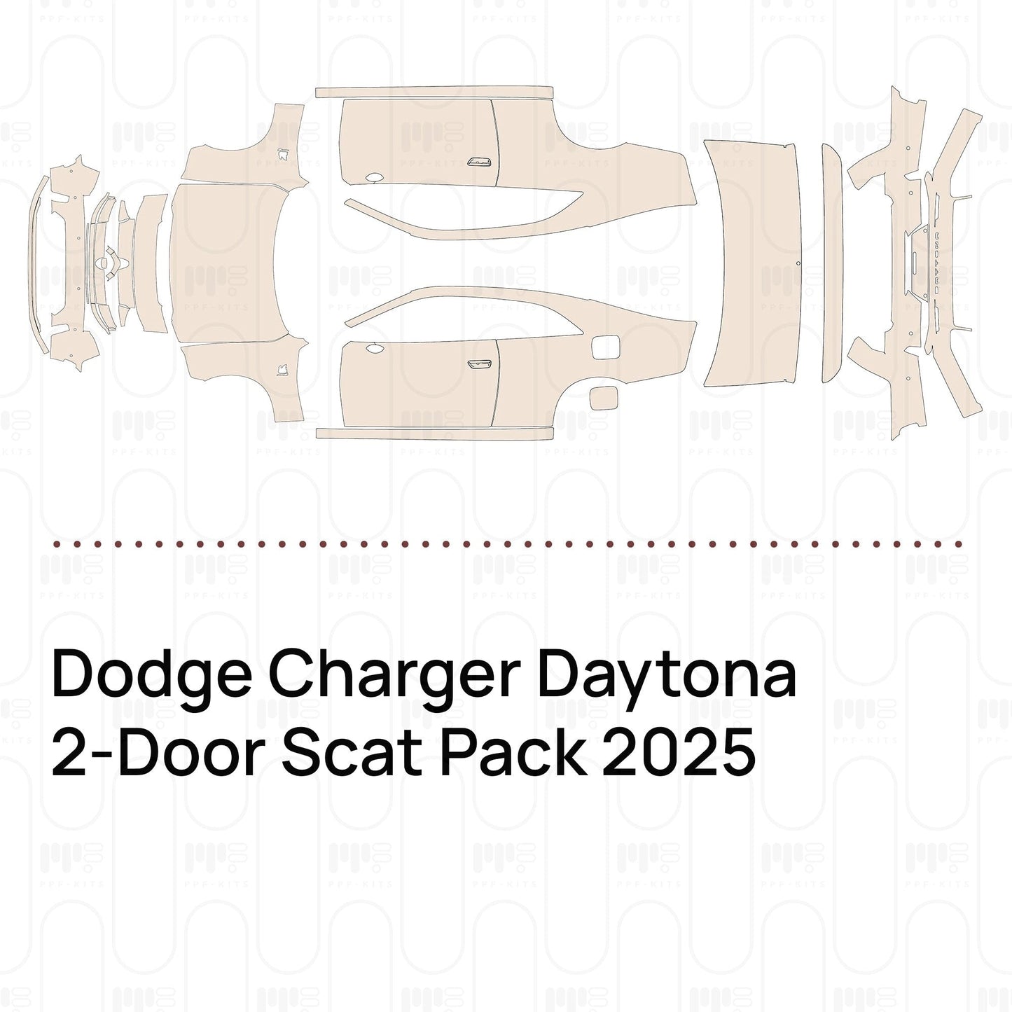 Pre-CutPPFDodgeChargerDaytona2-DoorScatPack2025
