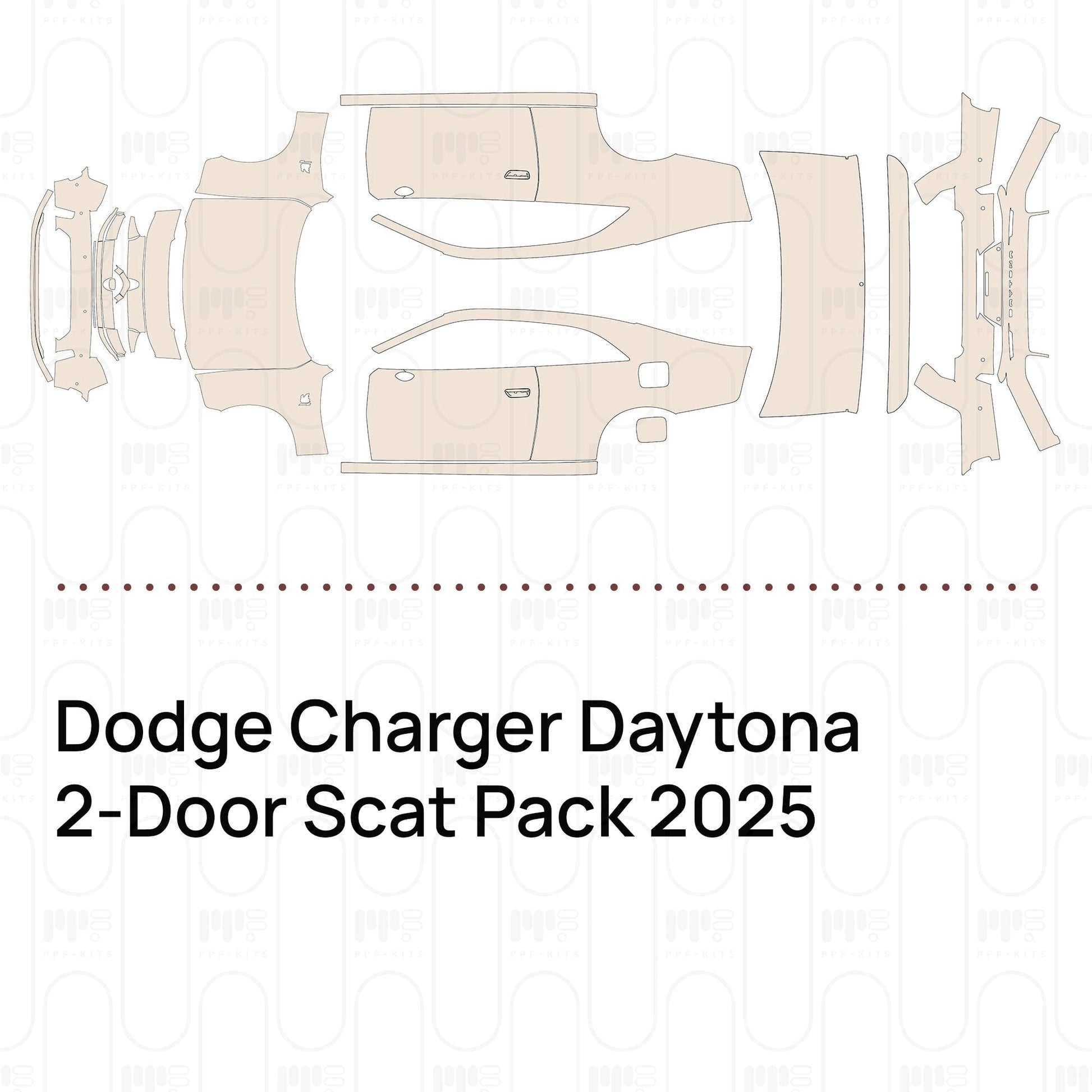 Pre-CutPPFDodgeChargerDaytona2-DoorScatPack2025