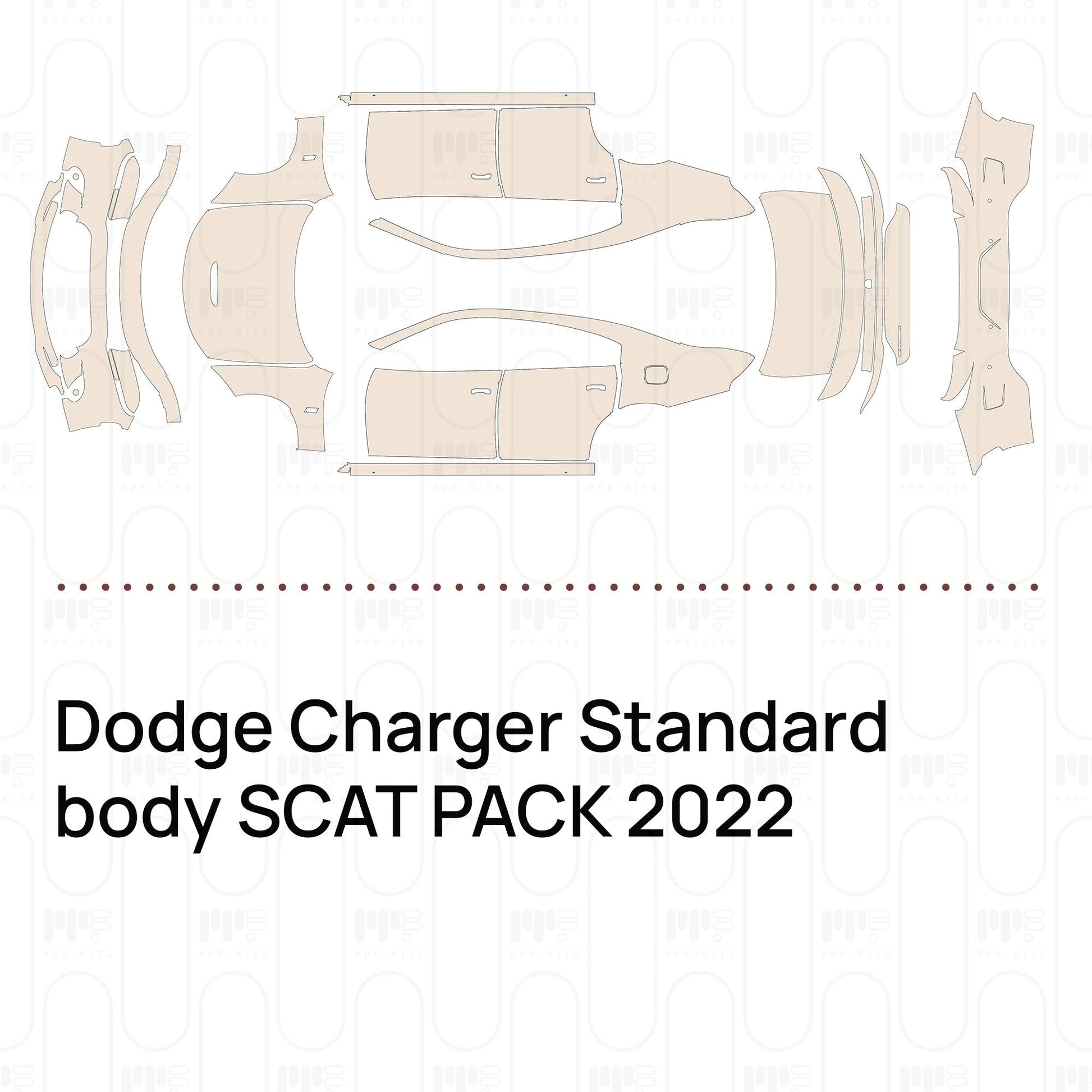 Pre-CutPPFDodgeChargerStandardbodySCATPACK2022
