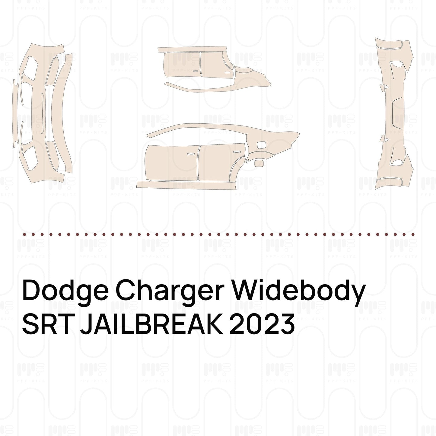 Pre-CutPPFDodgeChargerWidebodySRTJAILBREAK2023