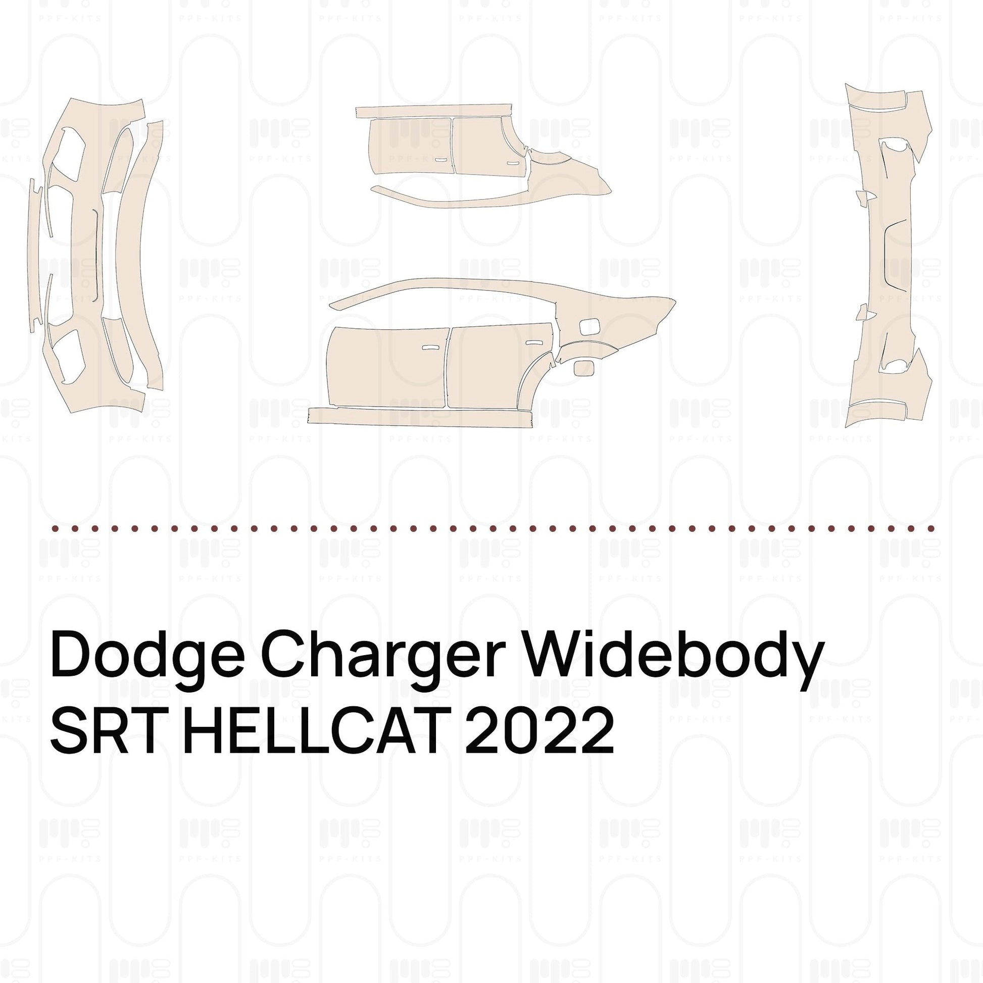 Pre-CutPPFDodgeChargerWidebodySRTHELLCAT2022