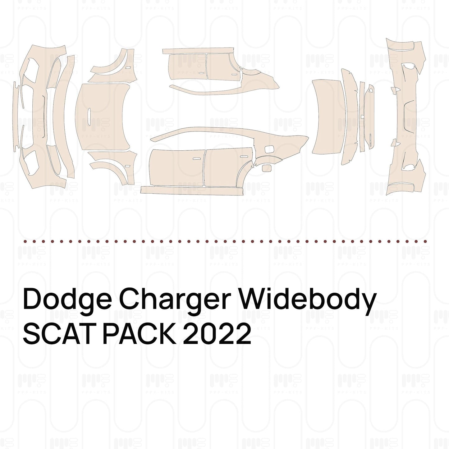 Pre-CutPPFDodgeChargerWidebodySCATPACK2022