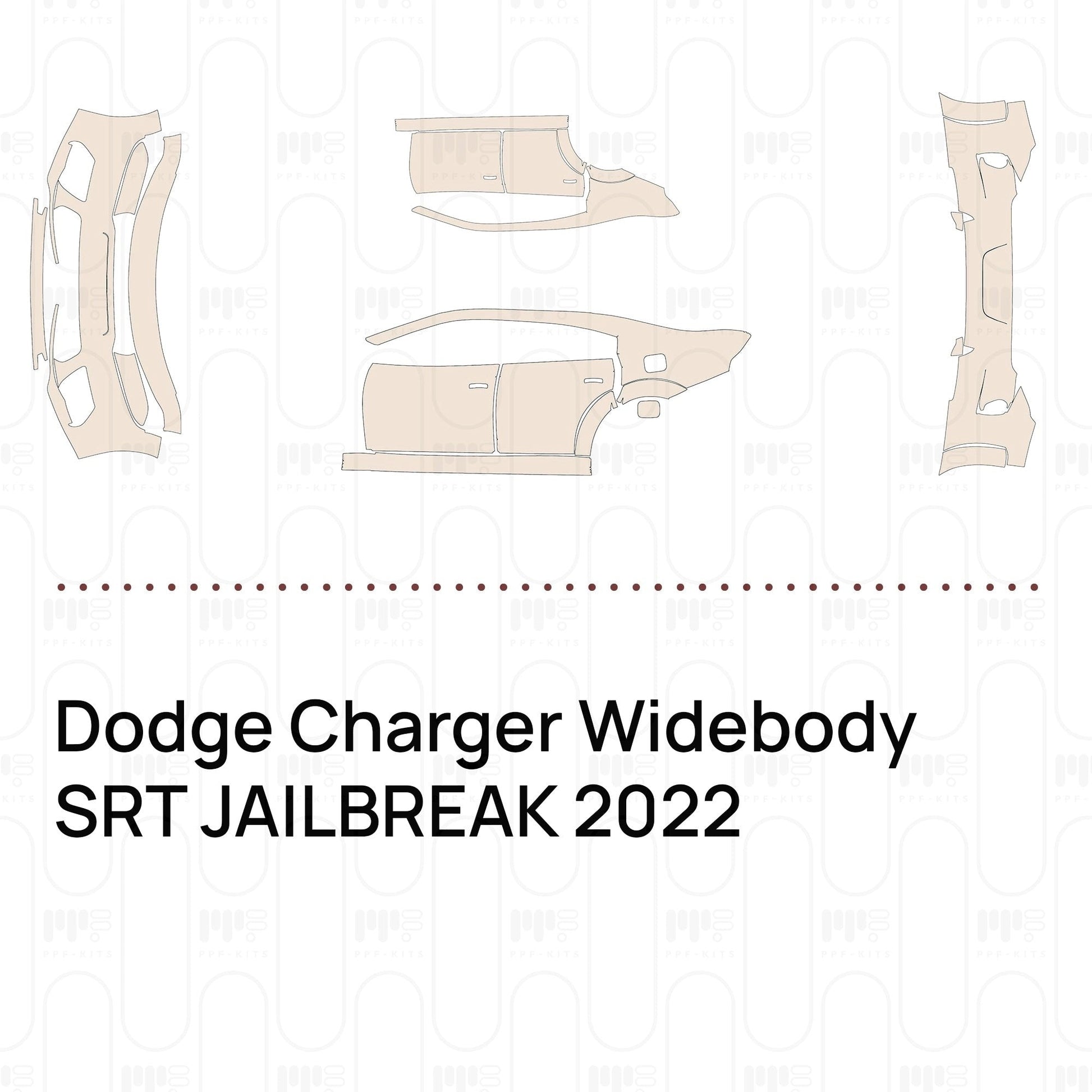 Pre-CutPPFDodgeChargerWidebodySRTJAILBREAK2022