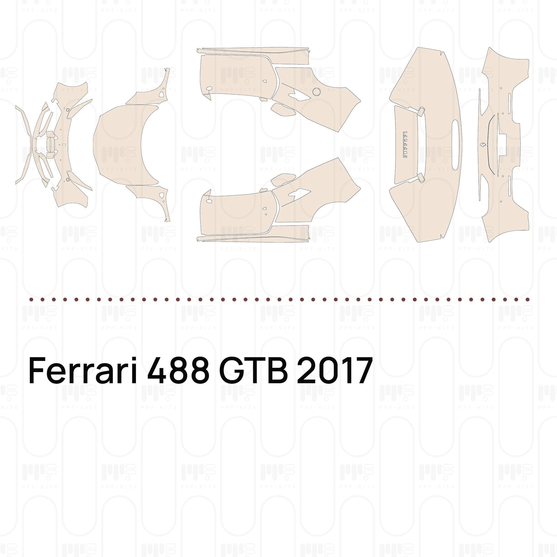 Pre-CutPPFFerrari488GTB2017