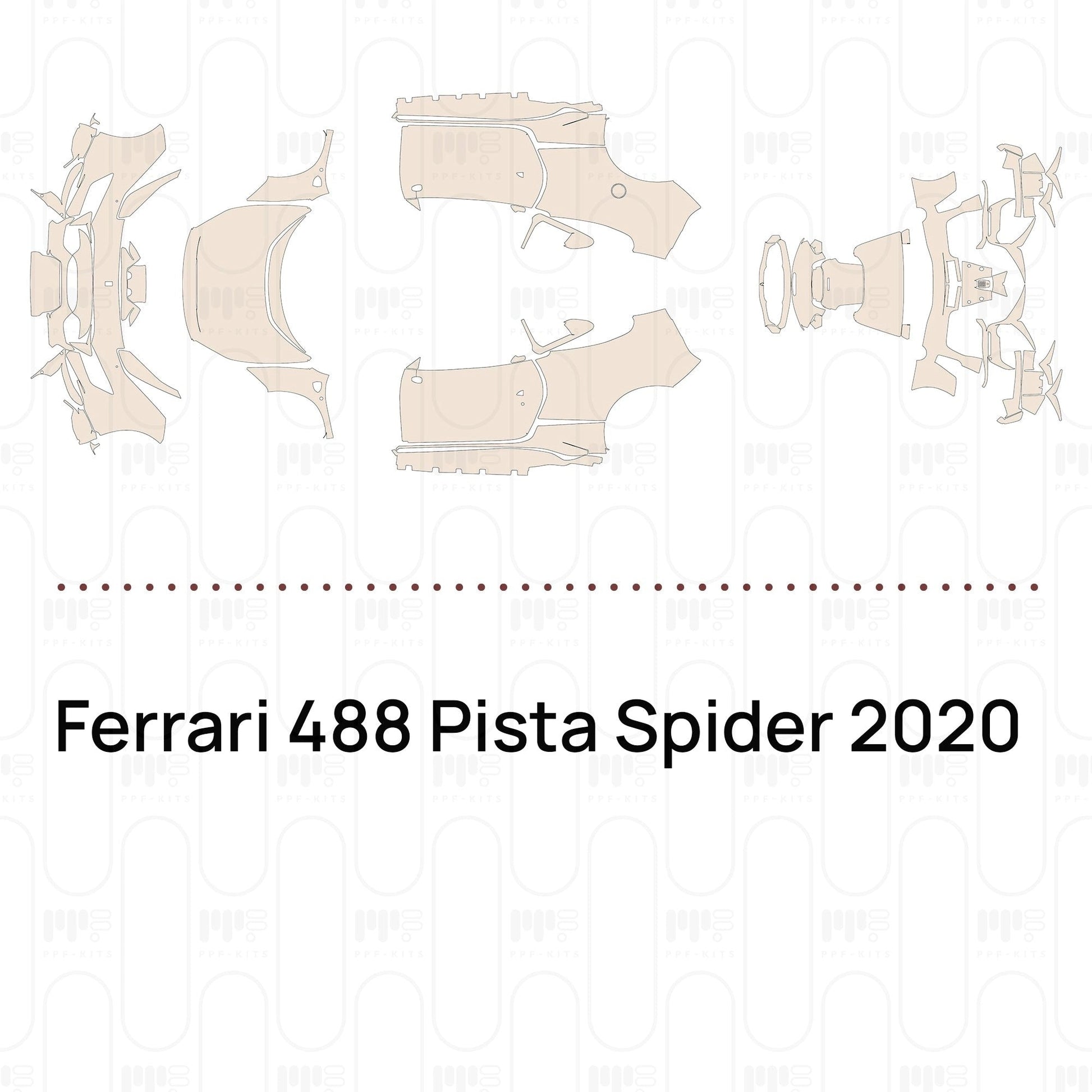 Pre-CutPPFFerrari488PistaSpider2020