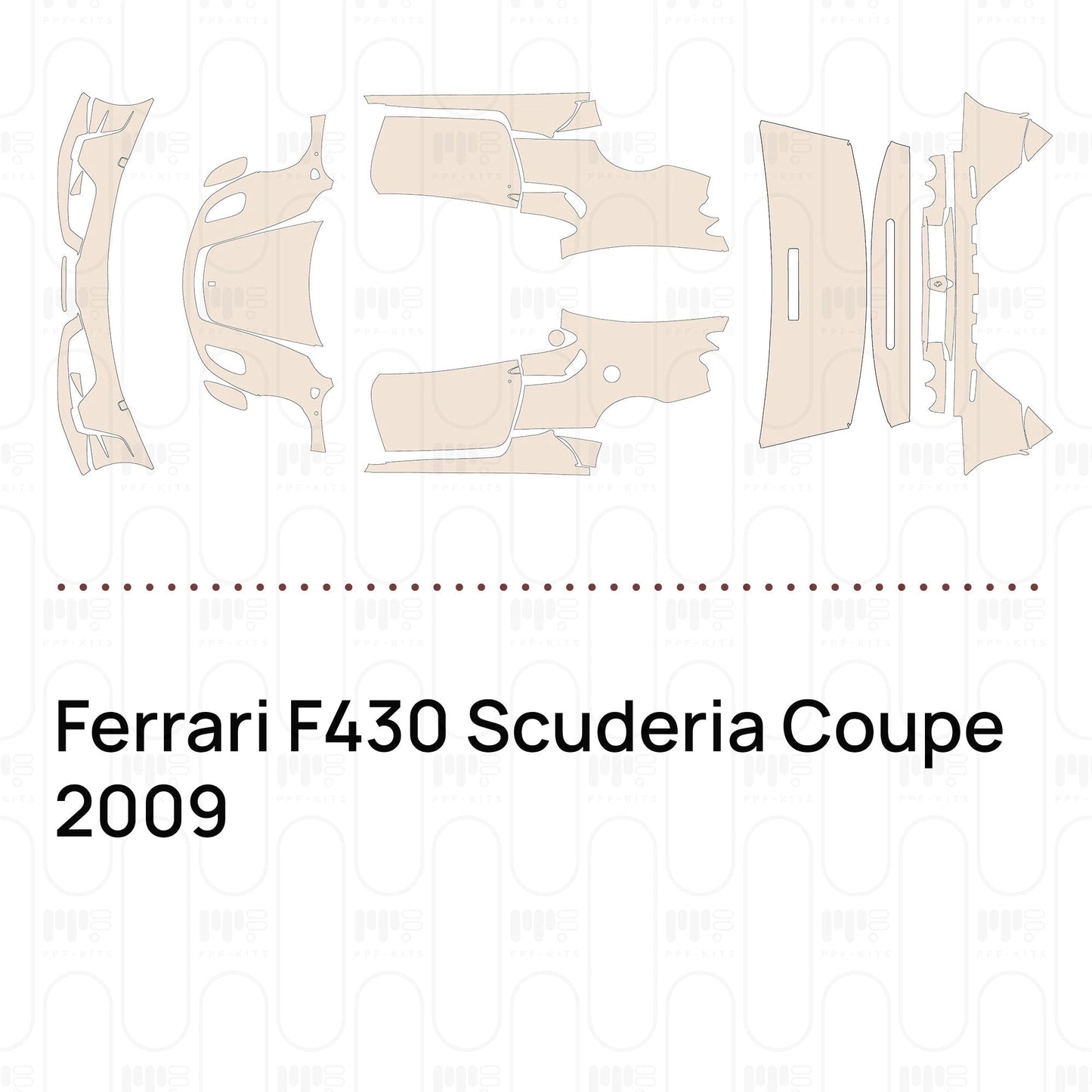 Pre-CutPPFFerrariF430ScuderiaCoupe2009