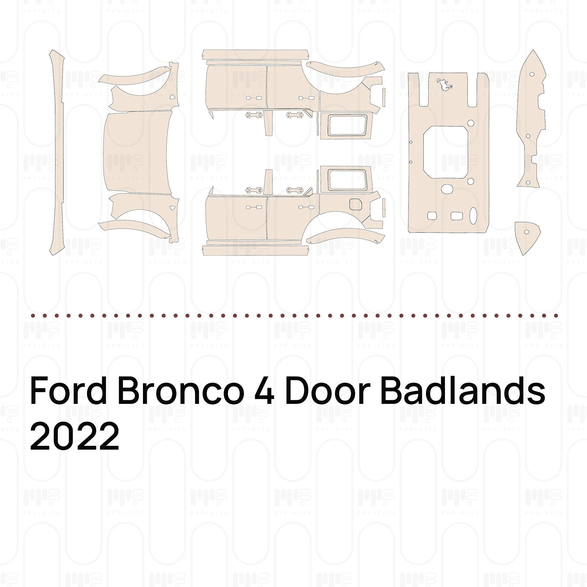 Pre-CutPPFFordBronco4DoorBadlands2022