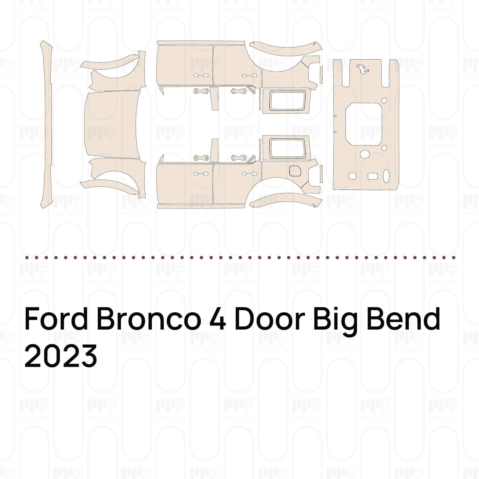 Pre-CutPPFFordBronco4DoorBigBend2023