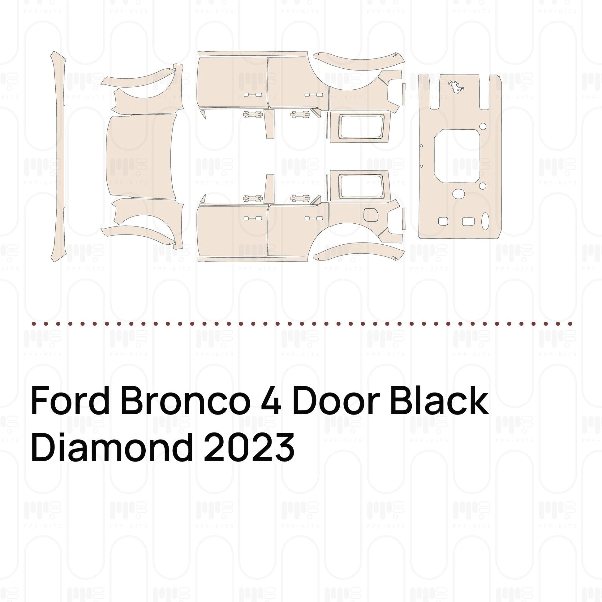 Pre-CutPPFFordBronco4DoorBlackDiamond2023