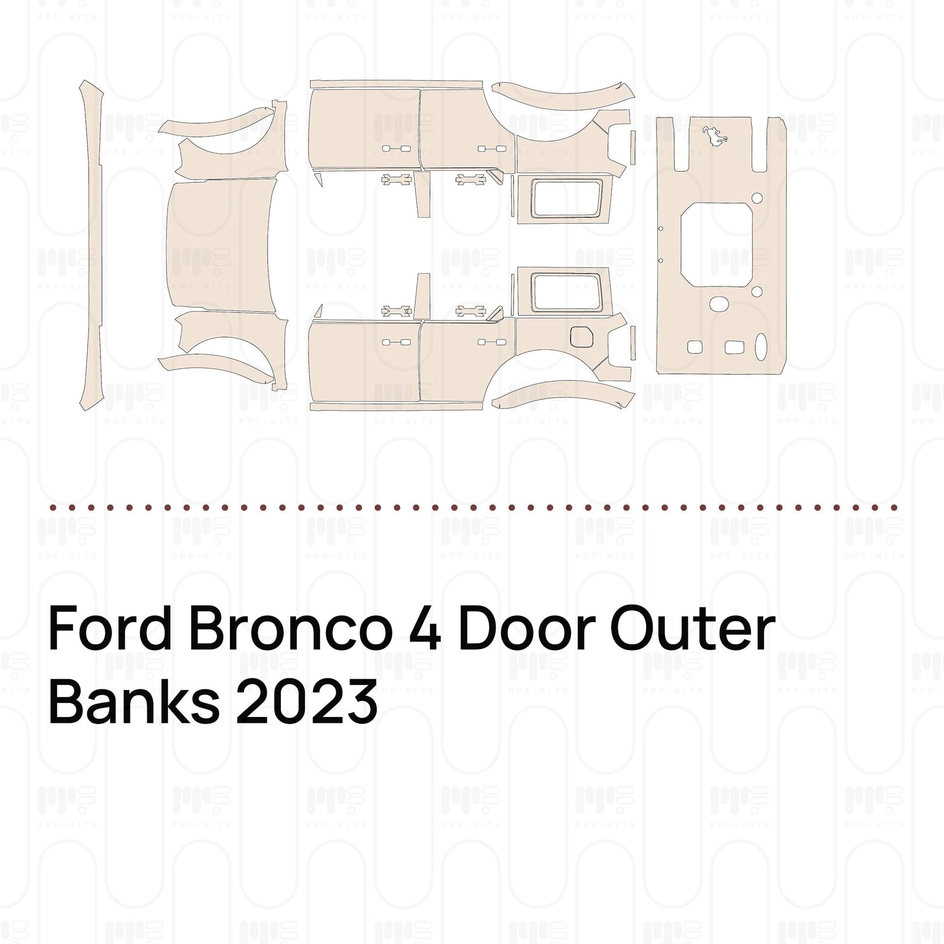 Pre-CutPPFFordBronco4DoorOuterBanks2023
