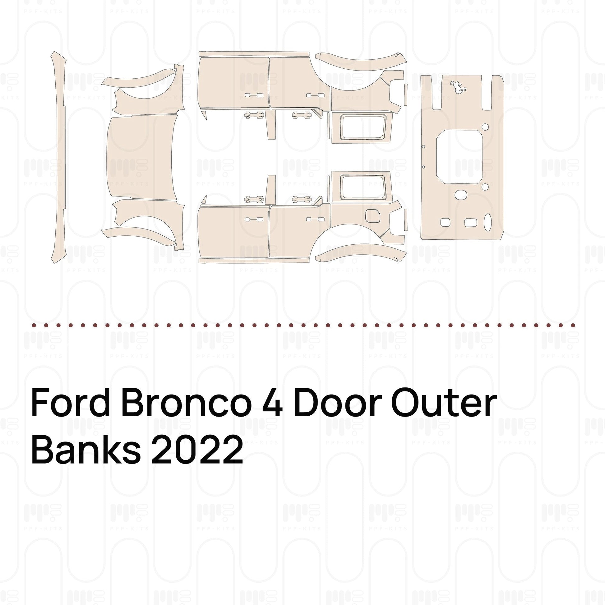 Pre-CutPPFFordBronco4DoorOuterBanks2022