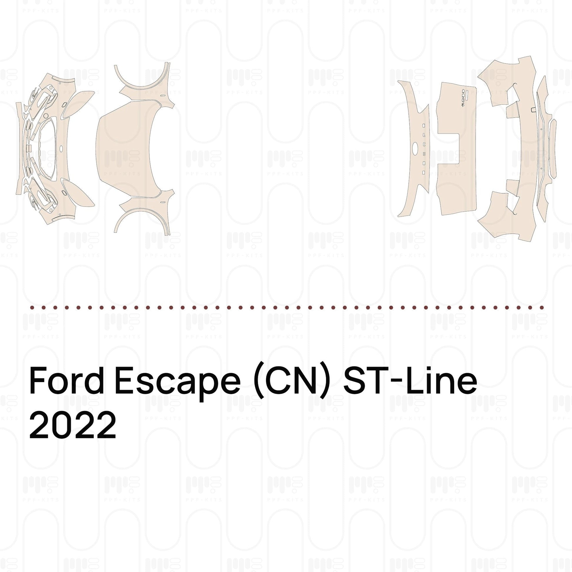Pre-CutPPFFordEscape(CN)ST-Line2022