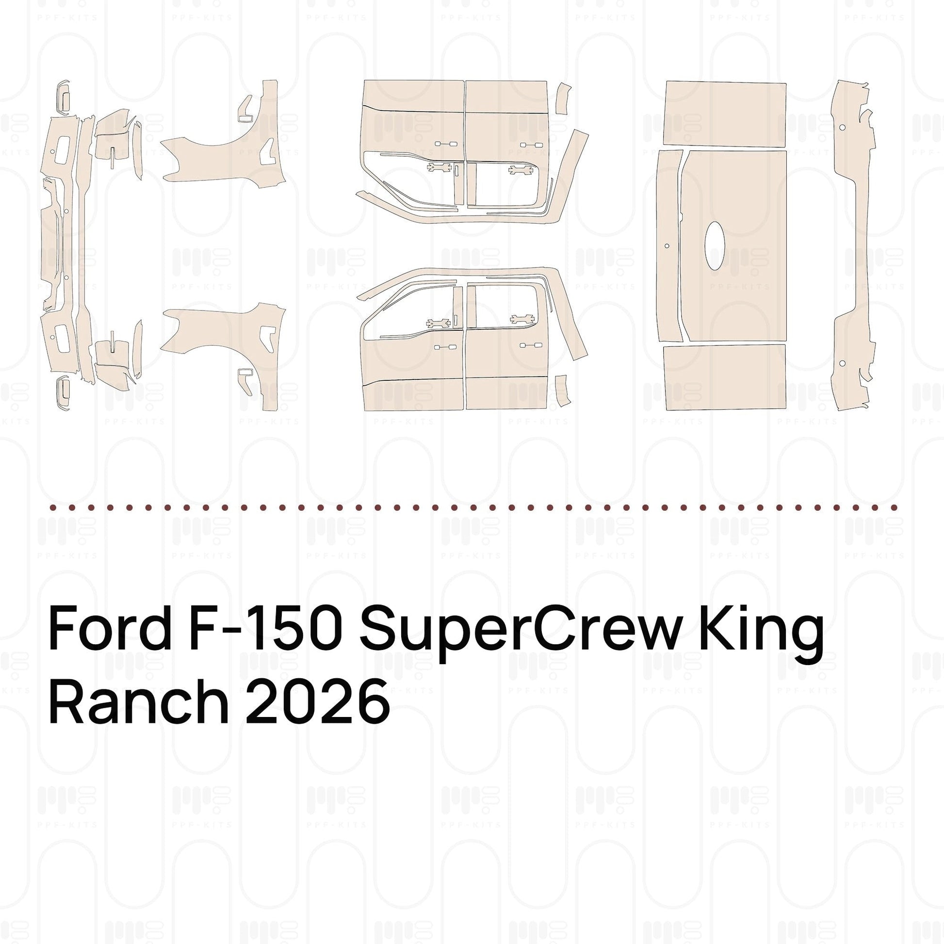 Pre-CutPPFFordF-150SuperCrewKingRanch2026