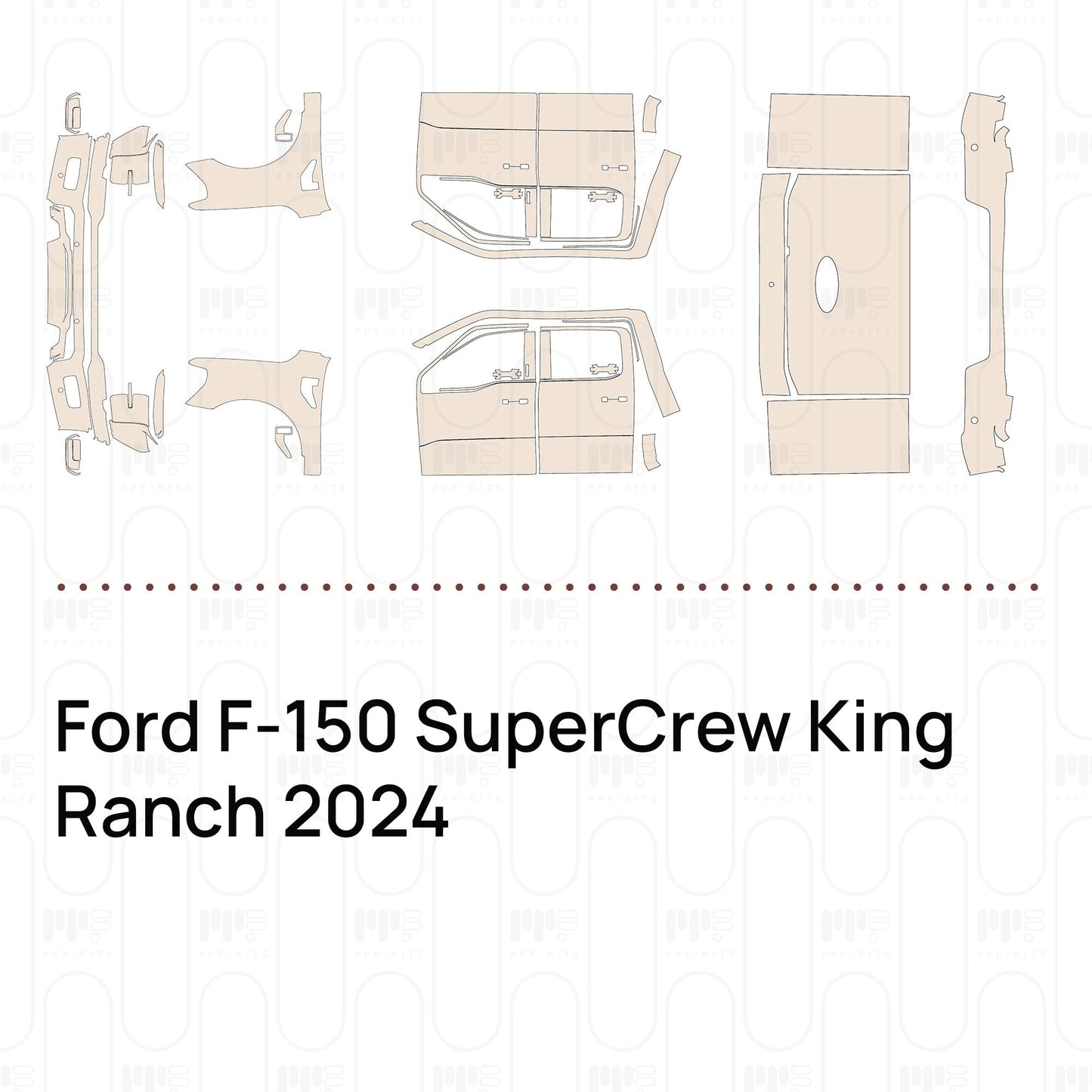 Pre-CutPPFFordF-150SuperCrewKingRanch2024