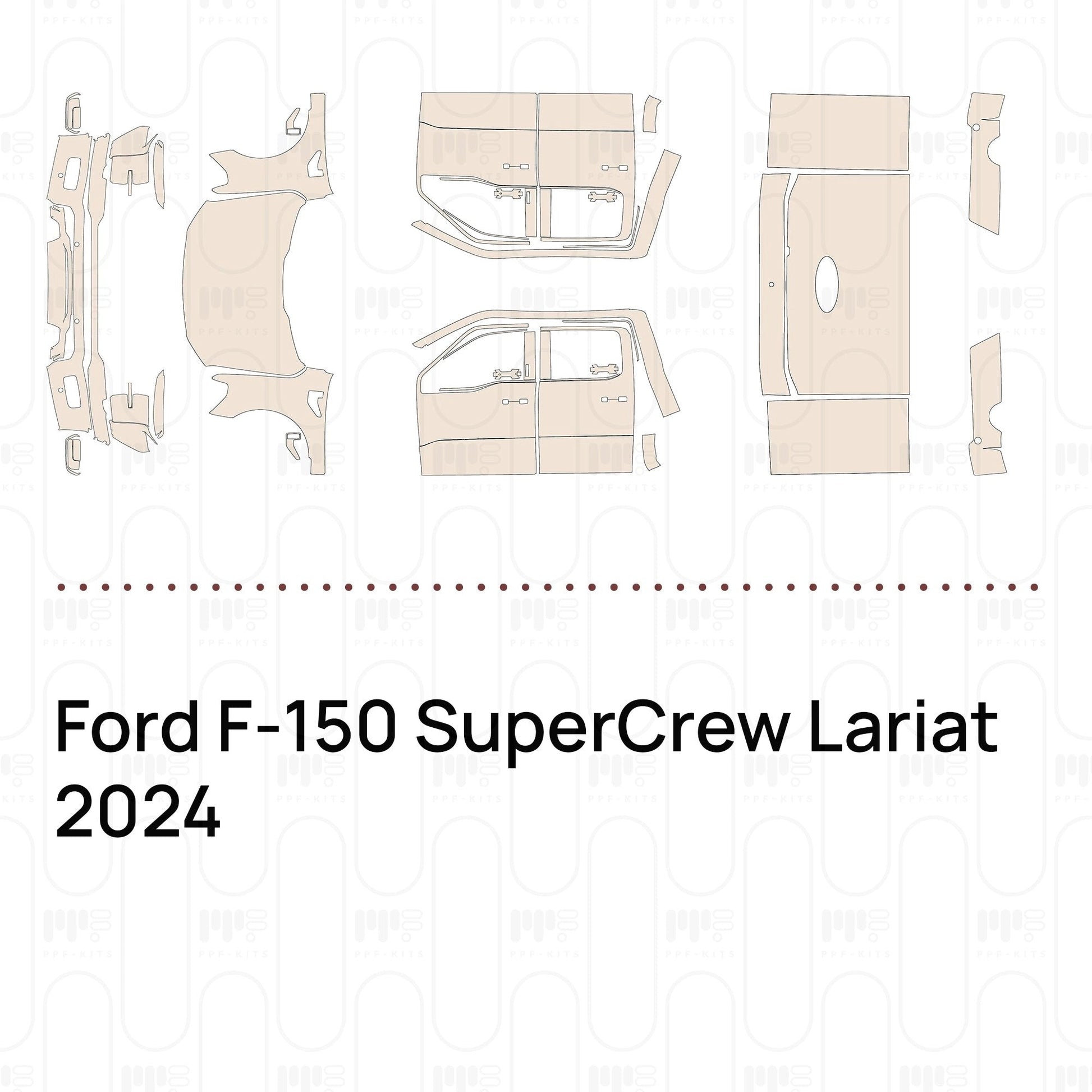 Pre-CutPPFFordF-150SuperCrewLariat2024