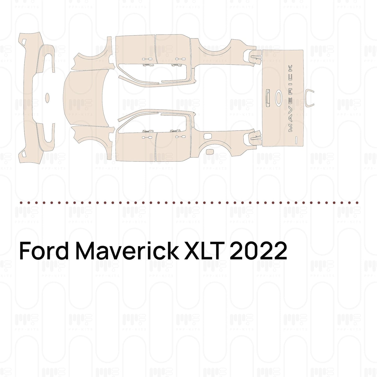 Pre-CutPPFFordMaverickXLT2022