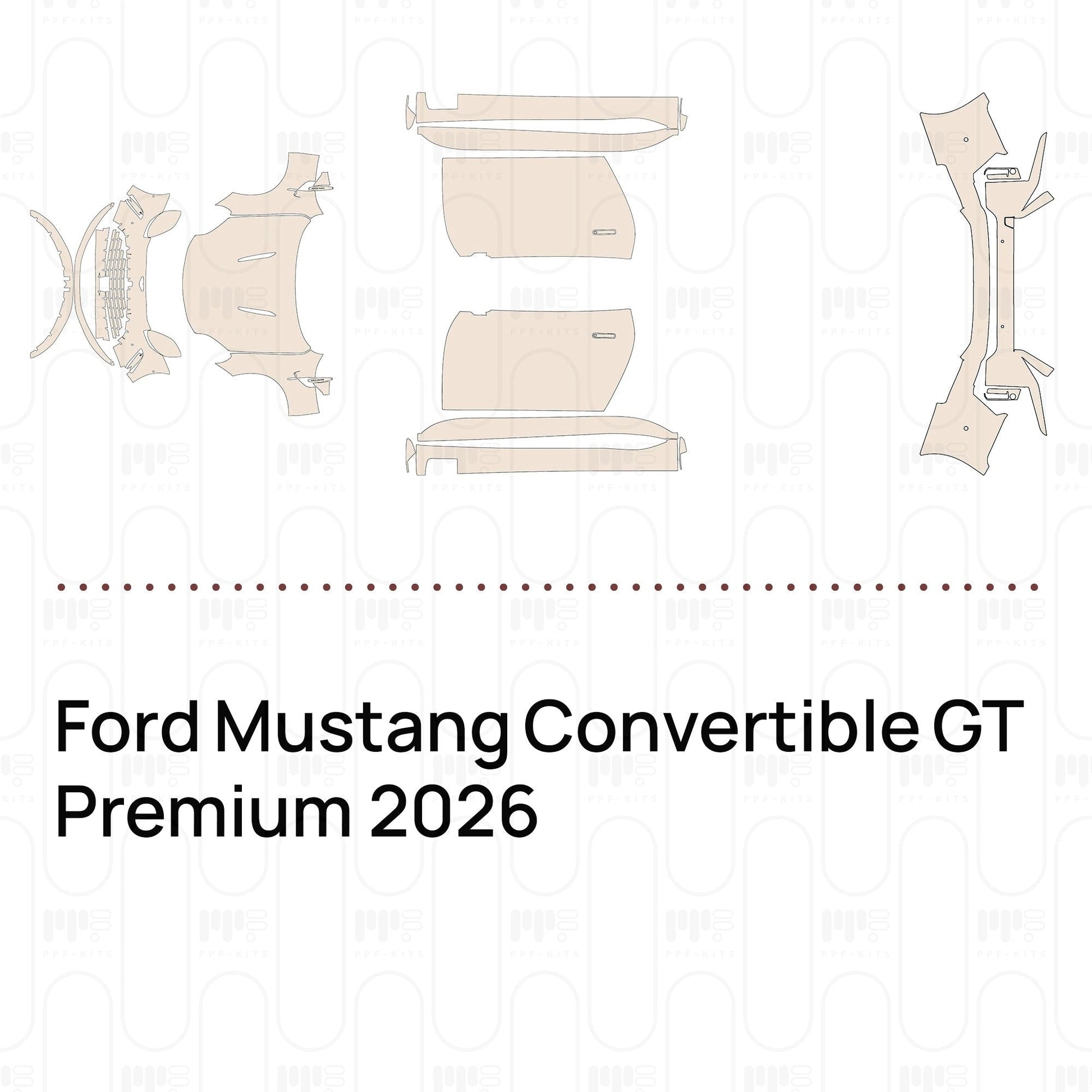 Pre-CutPPFFordMustangConvertibleGTPremium2026