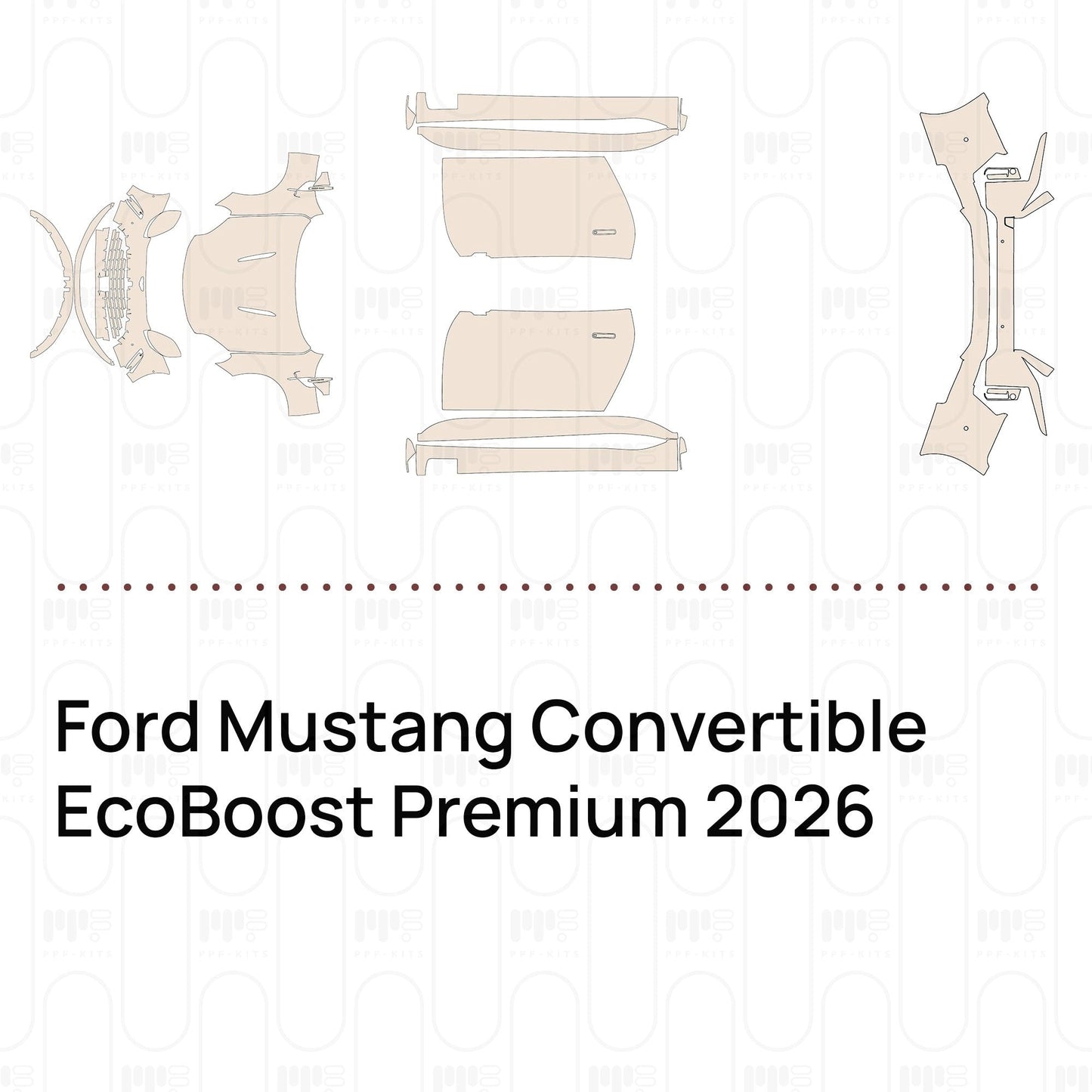 Pre-CutPPFFordMustangConvertibleEcoBoostPremium2026