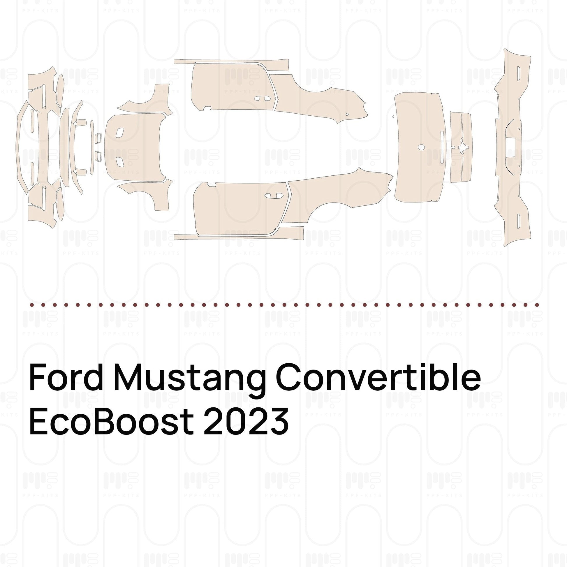 Pre-CutPPFFordMustangConvertibleEcoBoost2023
