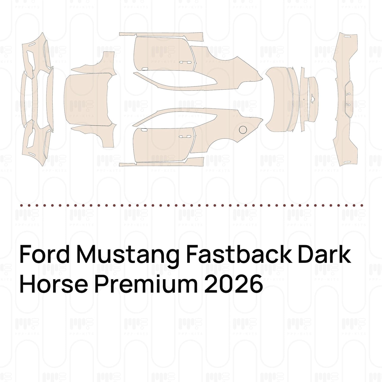 Pre-CutPPFFordMustangFastbackDarkHorsePremium2026