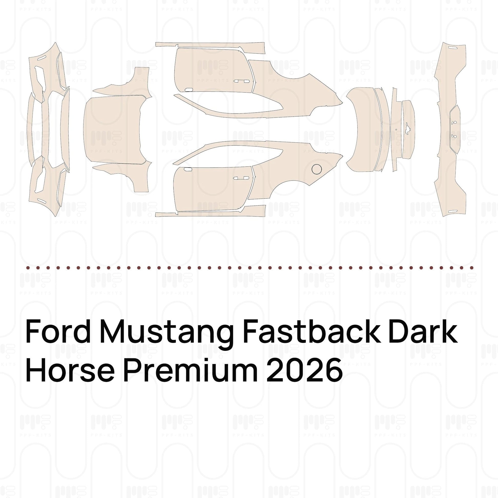 Pre-CutPPFFordMustangFastbackDarkHorsePremium2026