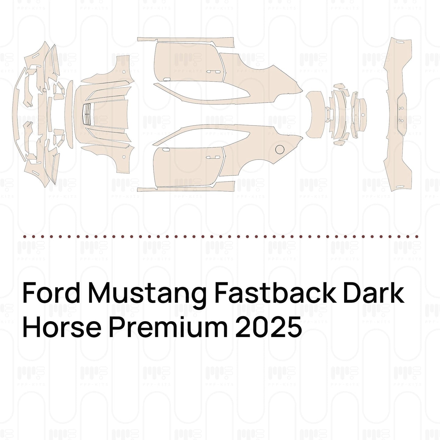 Pre-CutPPFFordMustangFastbackDarkHorsePremium2025