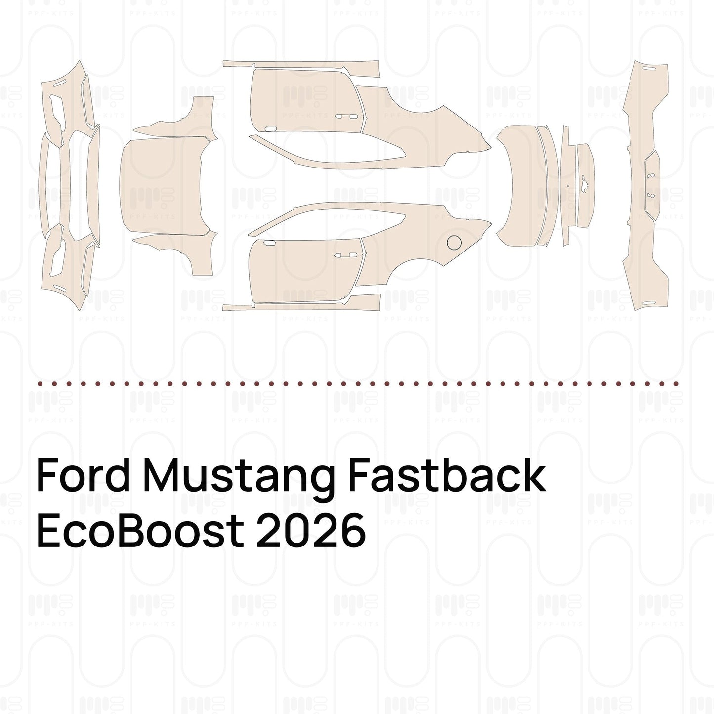 Pre-CutPPFFordMustangFastbackEcoBoost2026