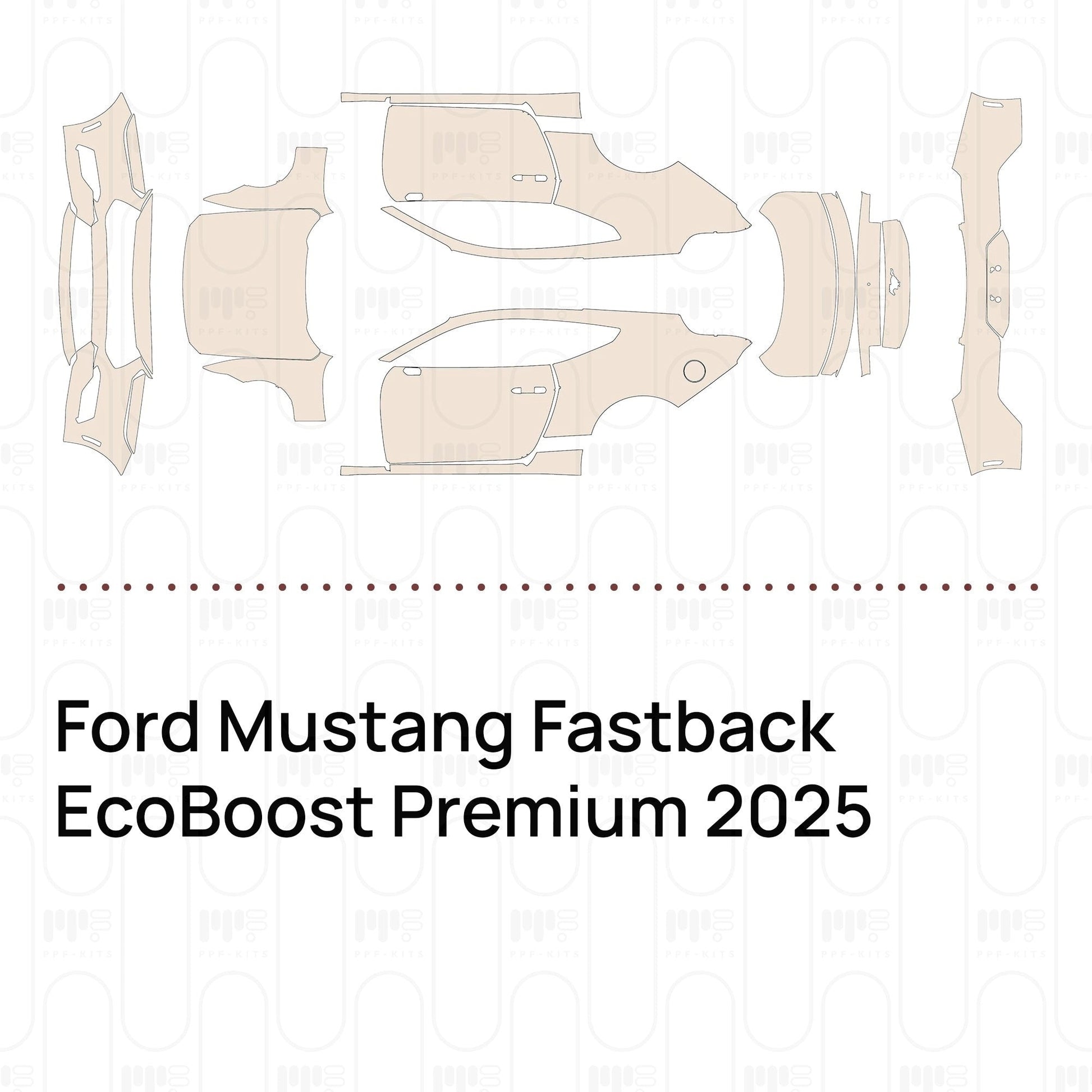 Pre-CutPPFFordMustangFastbackEcoBoostPremium2025