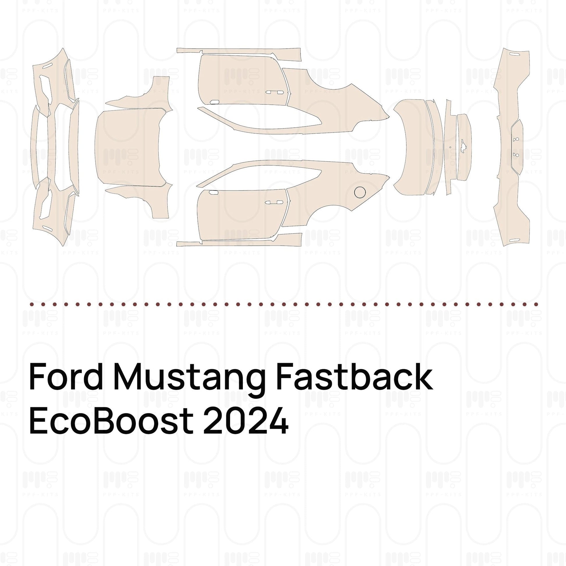 Pre-CutPPFFordMustangFastbackEcoBoost2024
