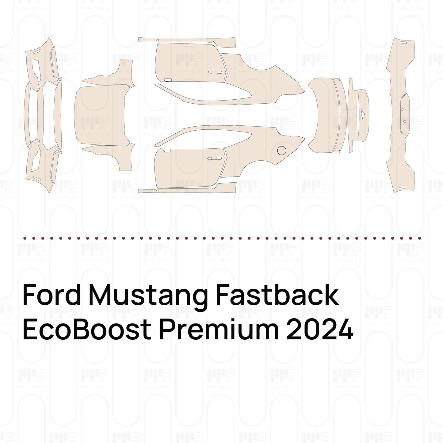 Pre-CutPPFFordMustangFastbackEcoBoostPremium2024