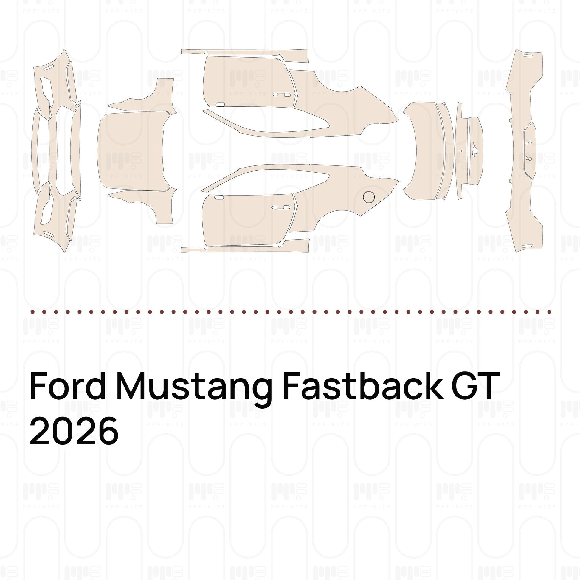 Pre-CutPPFFordMustangFastbackGT2026