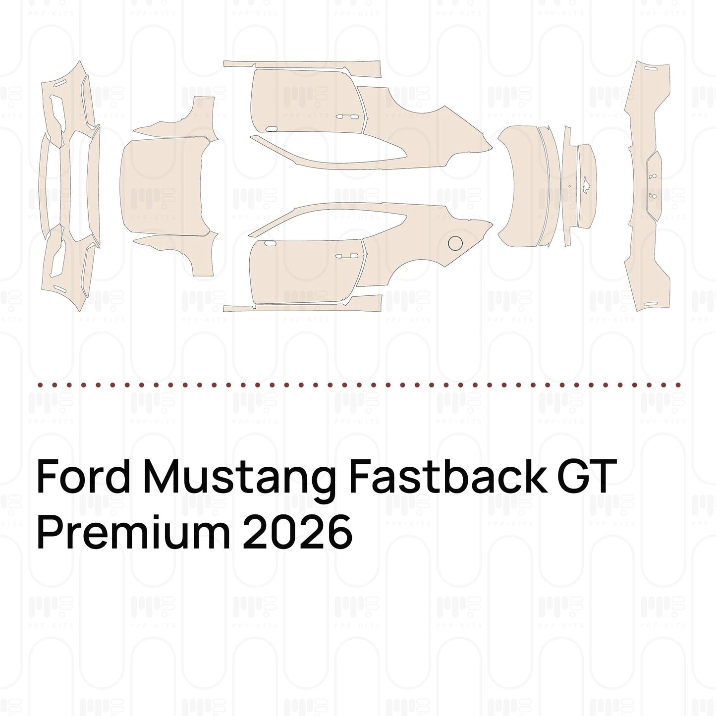 Pre-CutPPFFordMustangFastbackGTPremium2026