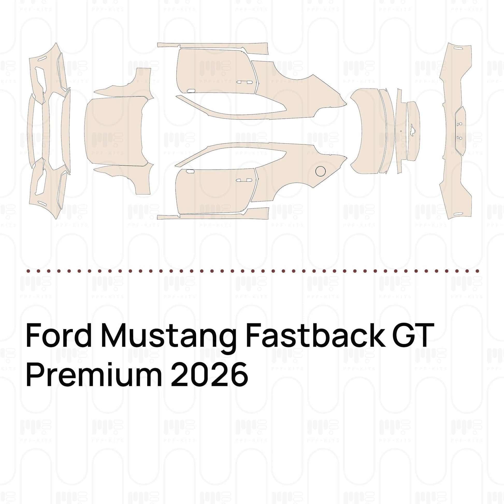 Pre-CutPPFFordMustangFastbackGTPremium2026