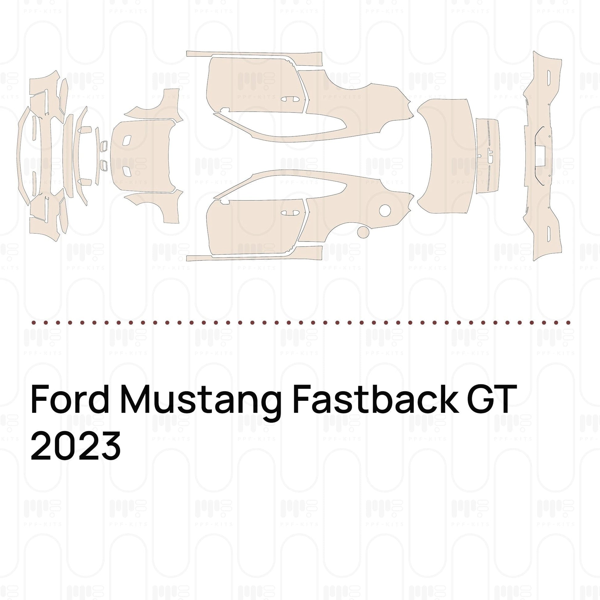 Pre-CutPPFFordMustangFastbackGT2023