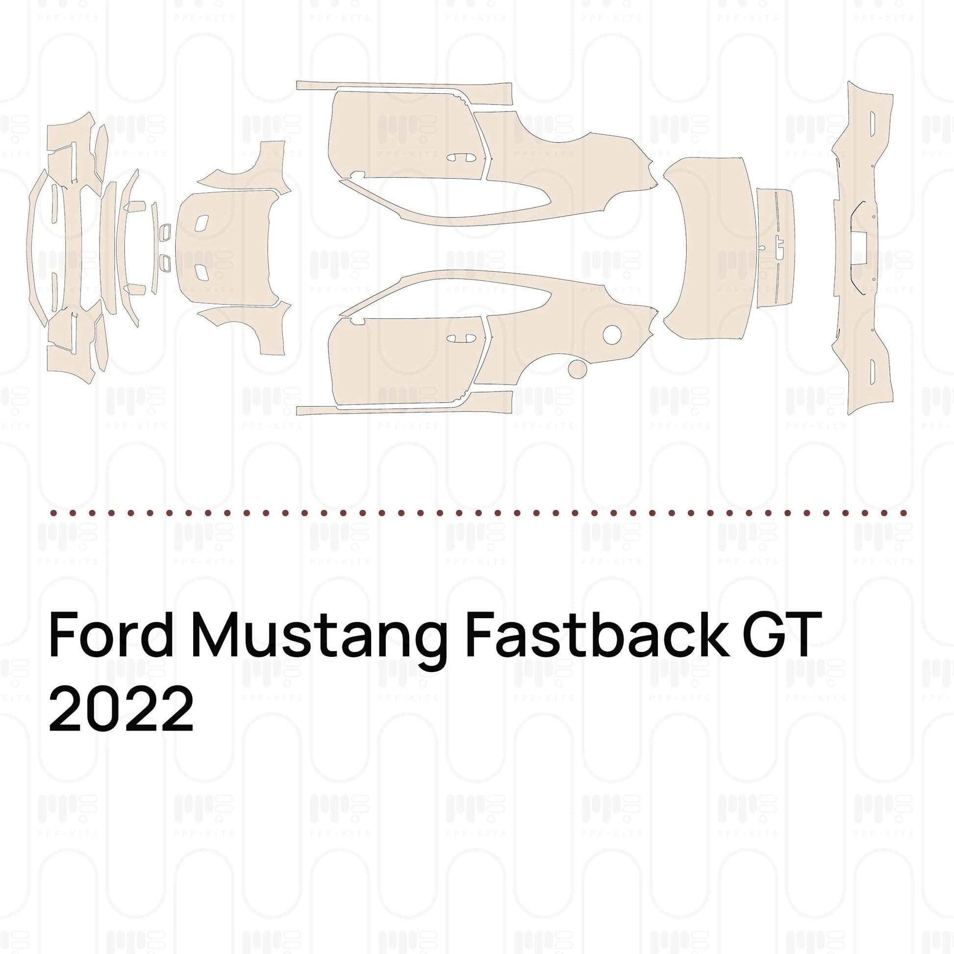 Pre-CutPPFFordMustangFastbackGT2022