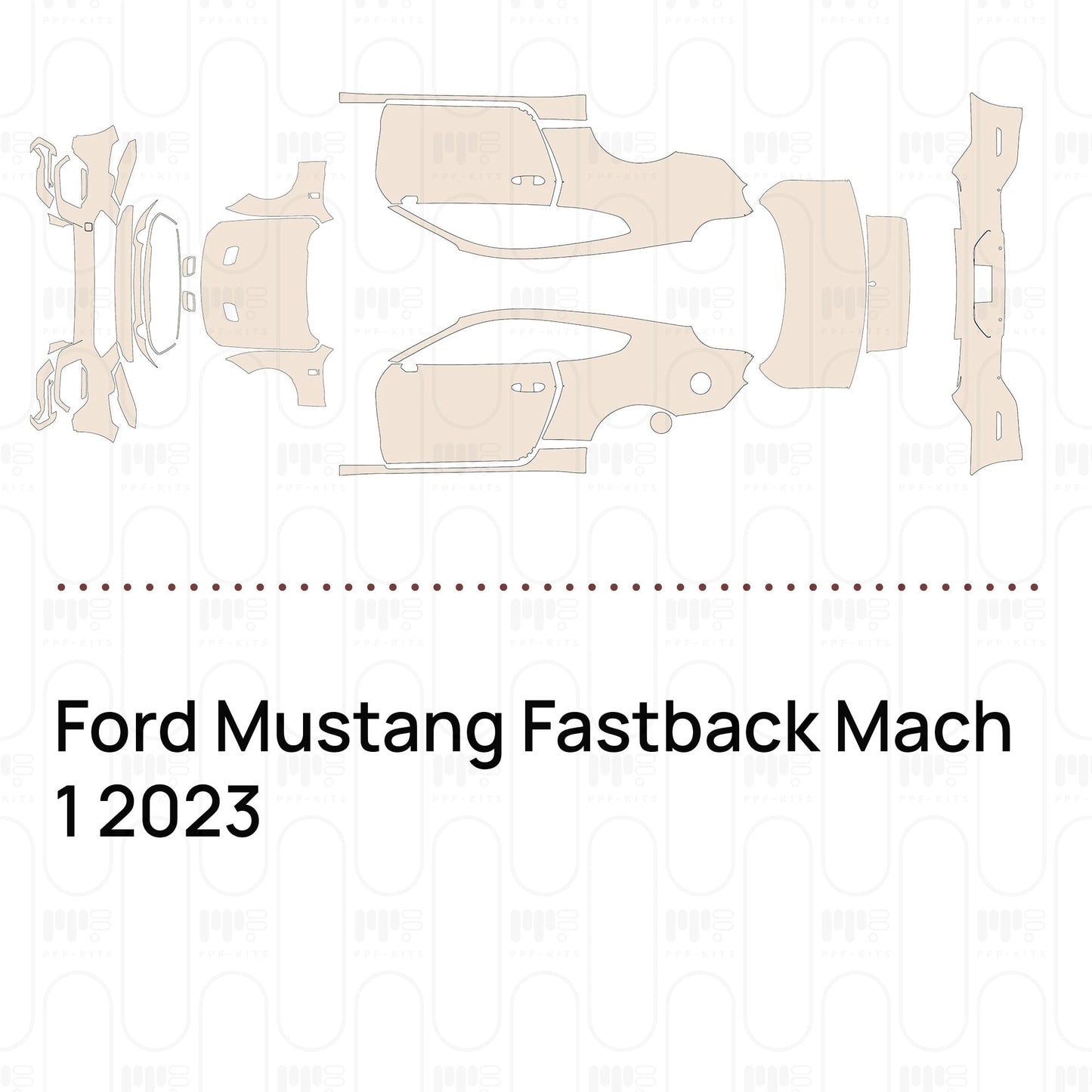 Pre-CutPPFFordMustangFastbackMach12023