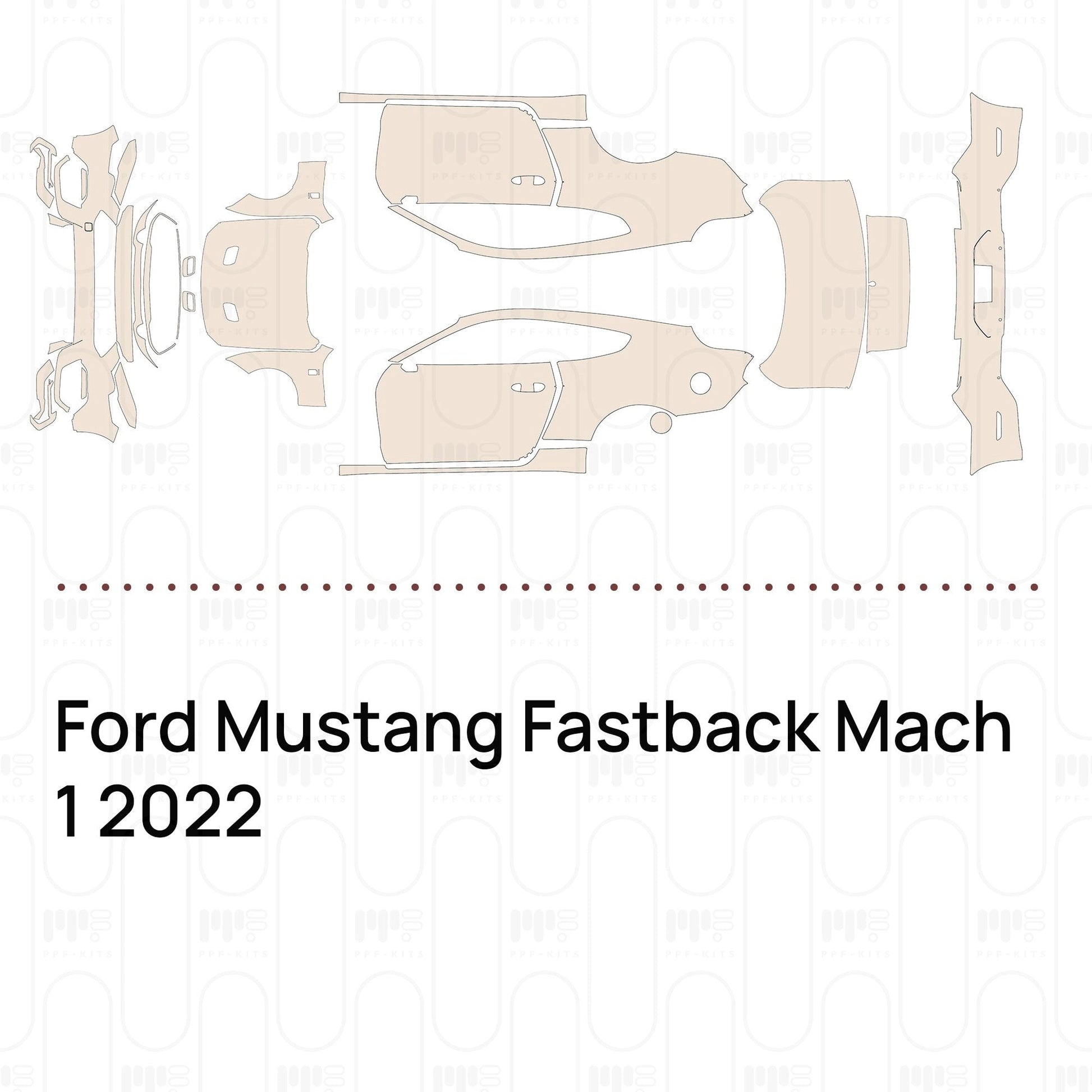 Pre-CutPPFFordMustangFastbackMach12022