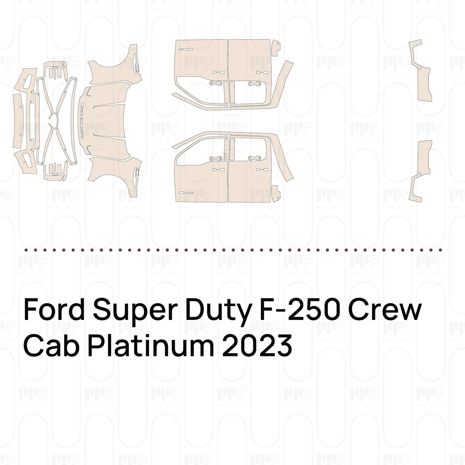 Pre-CutPPFFordSuperDutyF-250CrewCabPlatinum2023