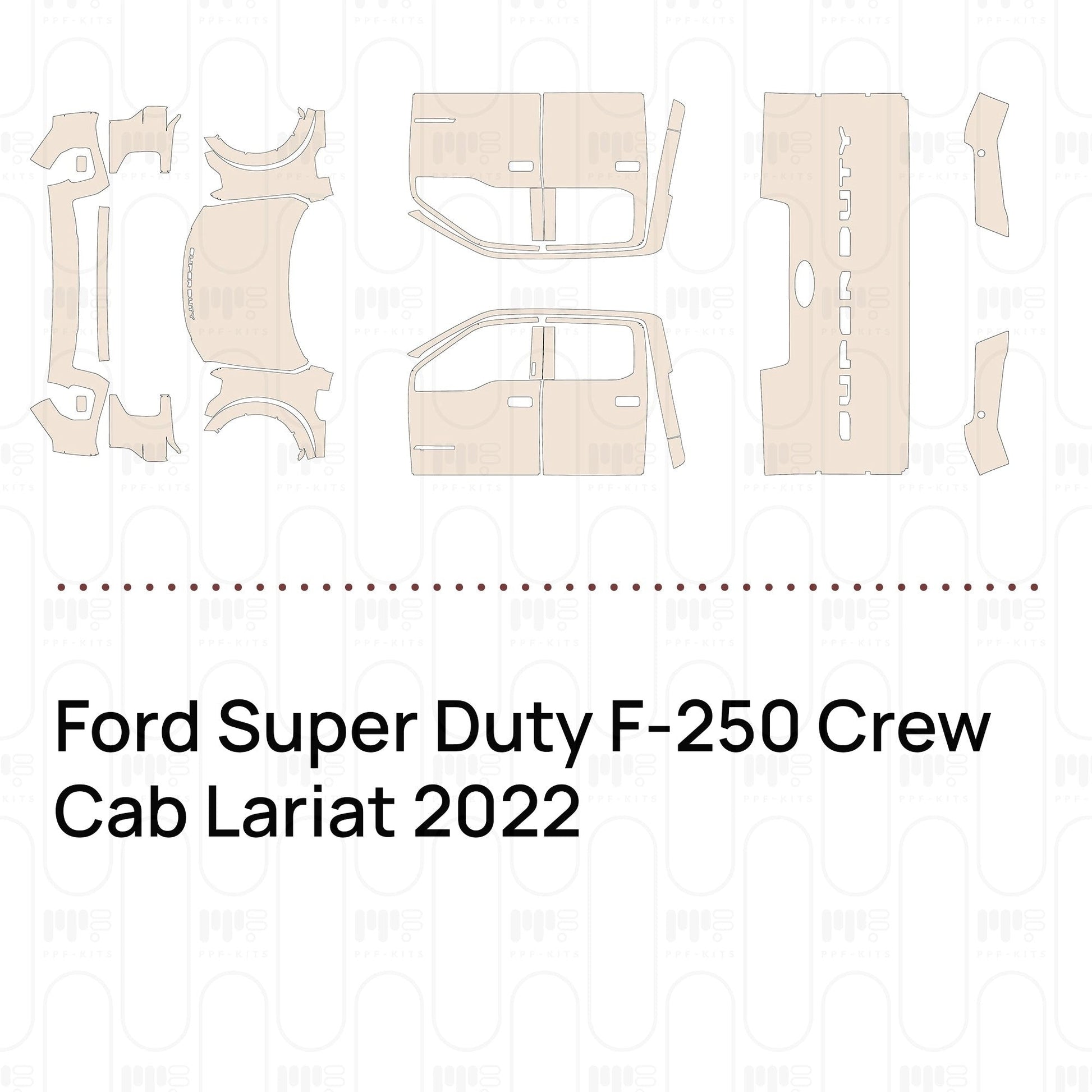 Pre-CutPPFFordSuperDutyF-250CrewCabLariat2022