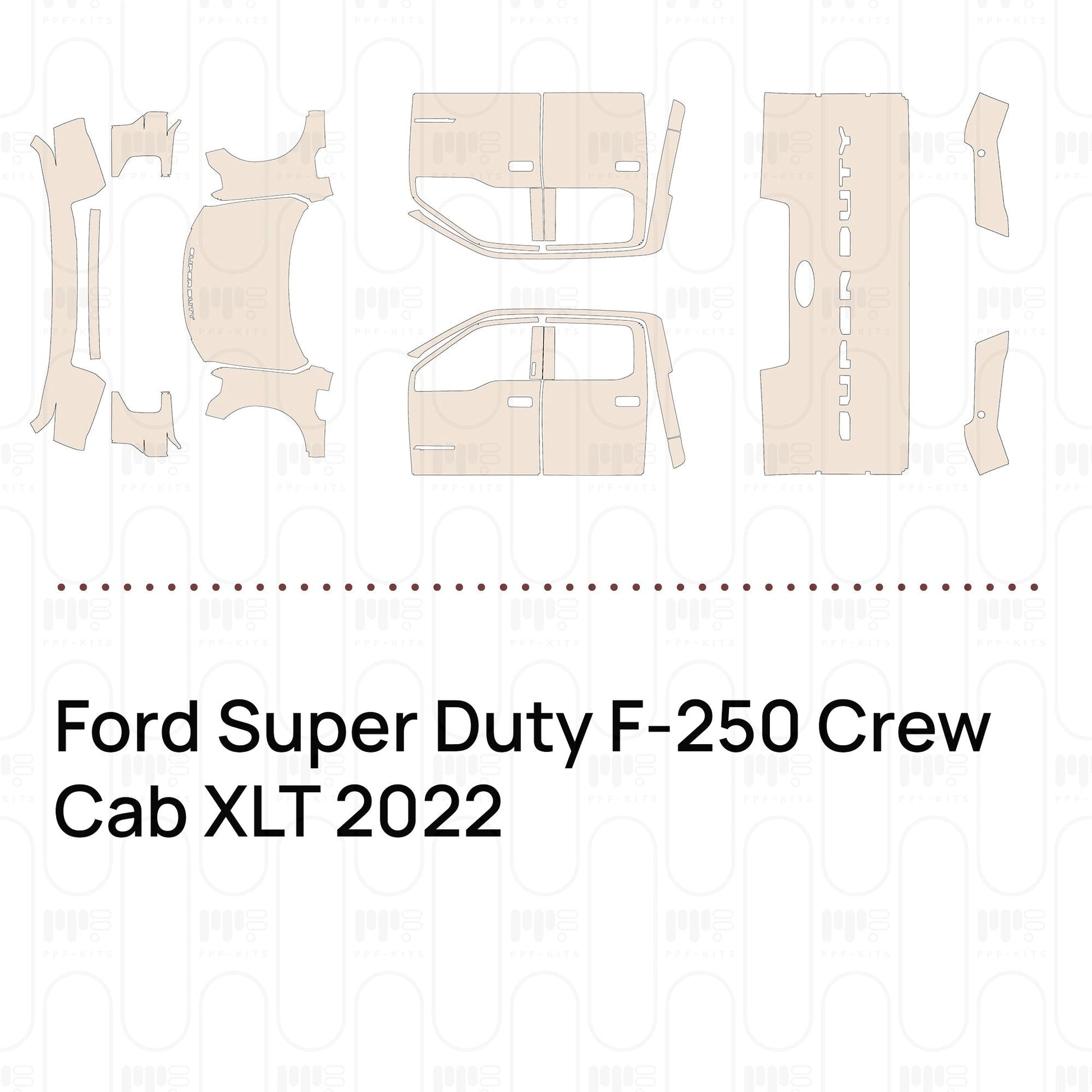 Pre-CutPPFFordSuperDutyF-250CrewCabXLT2022