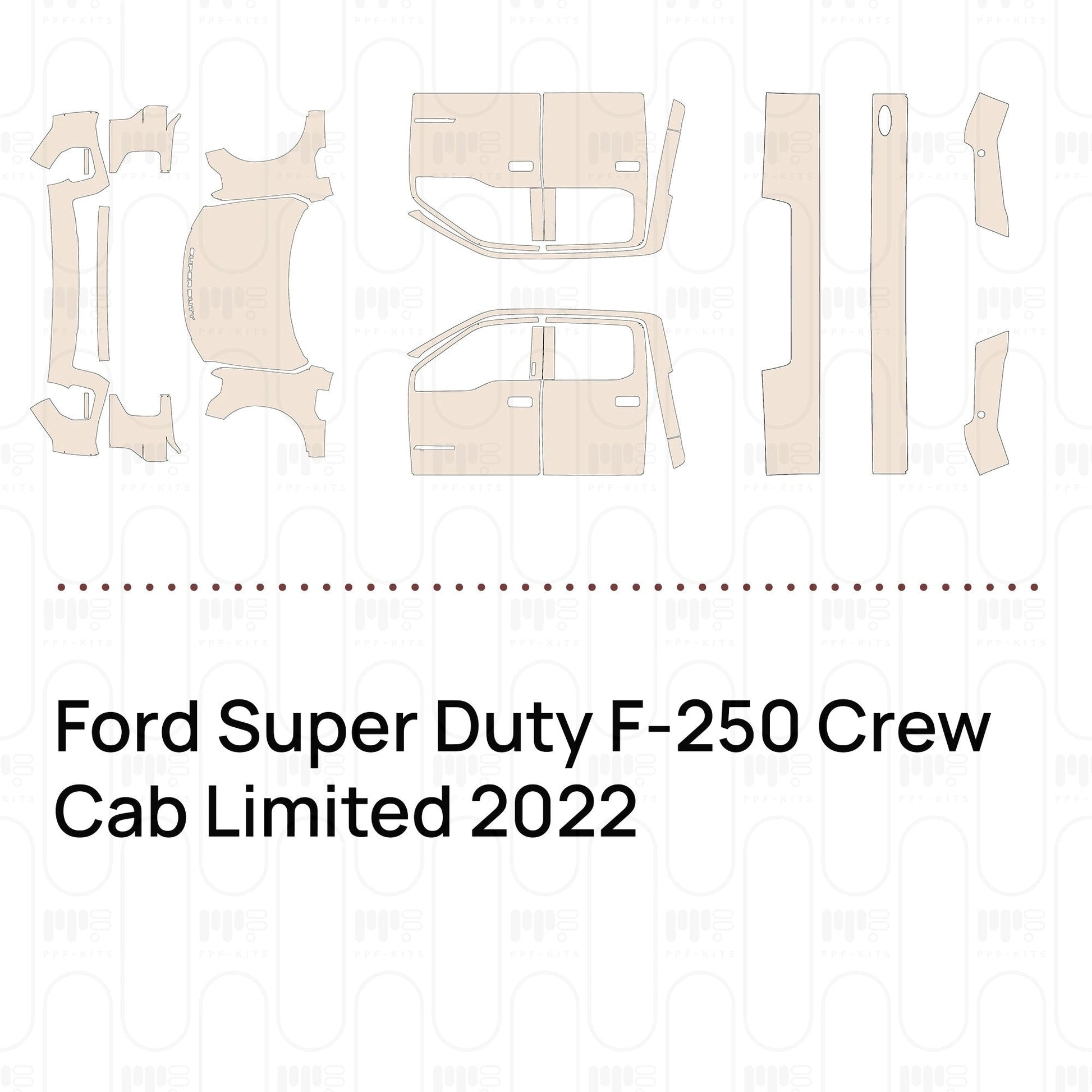 Pre-CutPPFFordSuperDutyF-250CrewCabLimited2022
