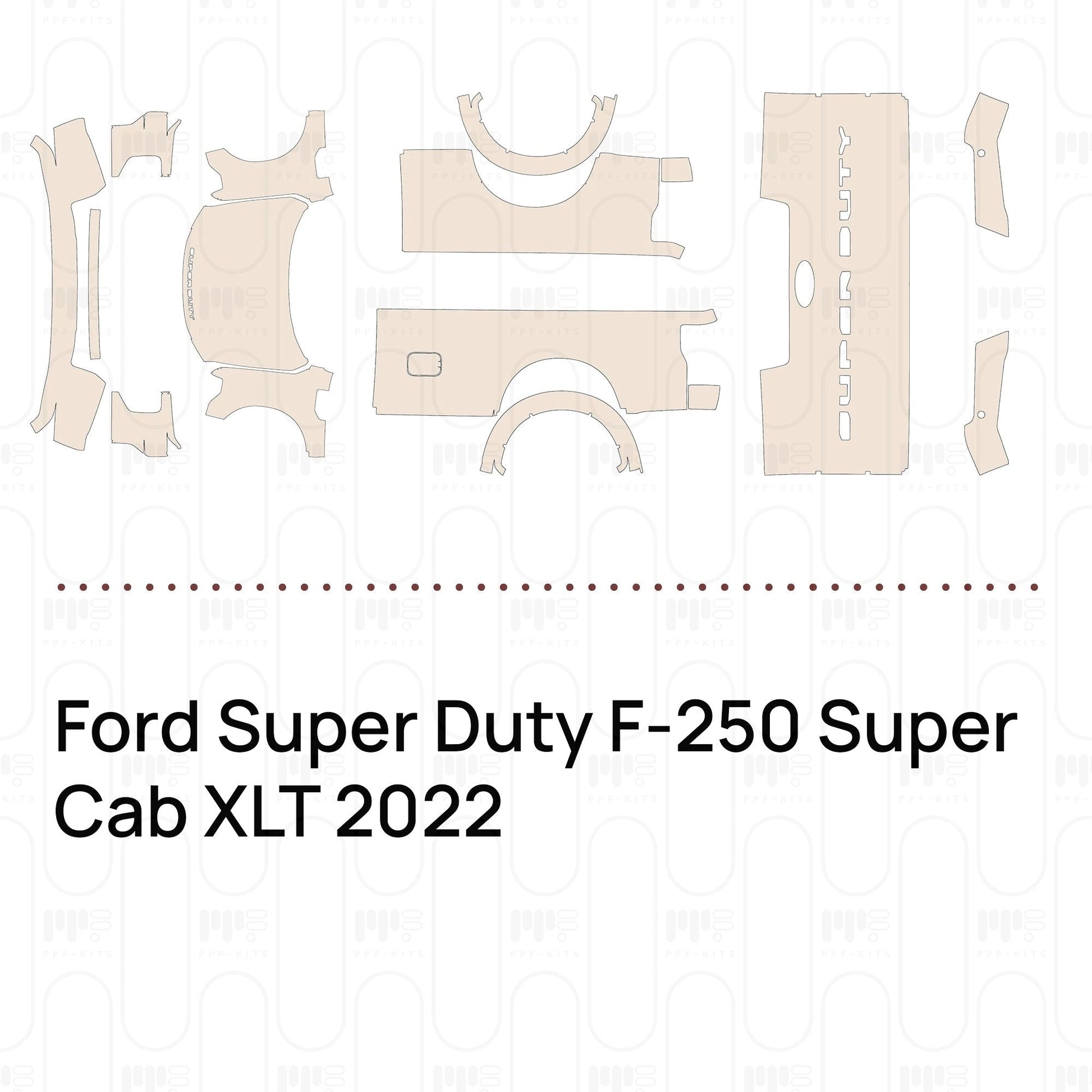 Pre-CutPPFFordSuperDutyF-250SuperCabXLT2022